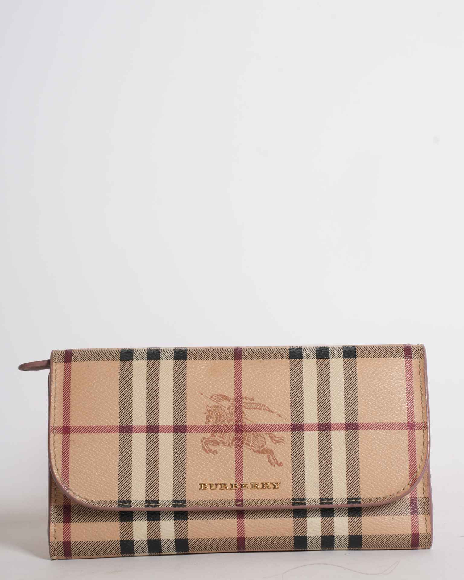 Burberry haymarket check halton wallet