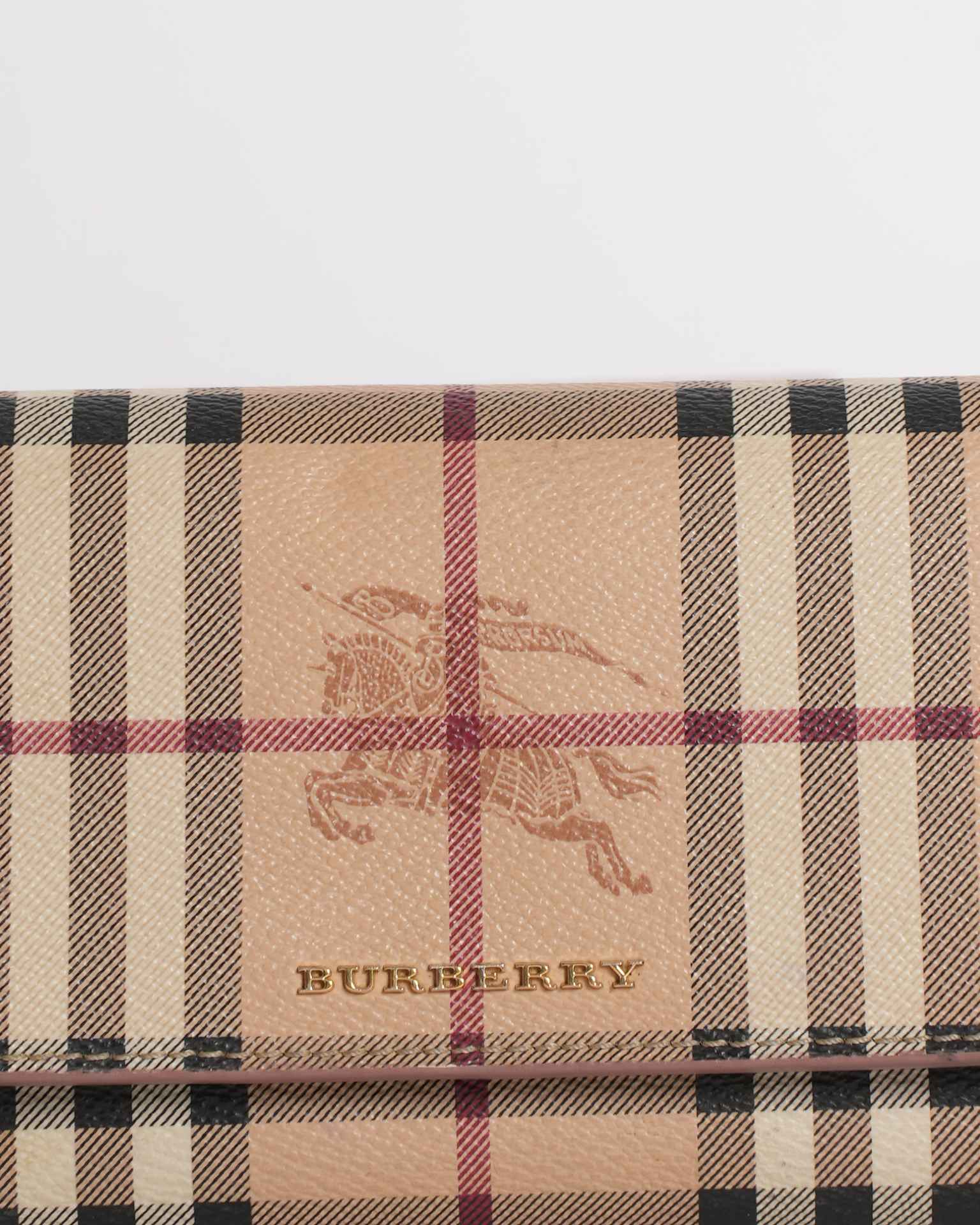 Burberry haymarket check halton wallet