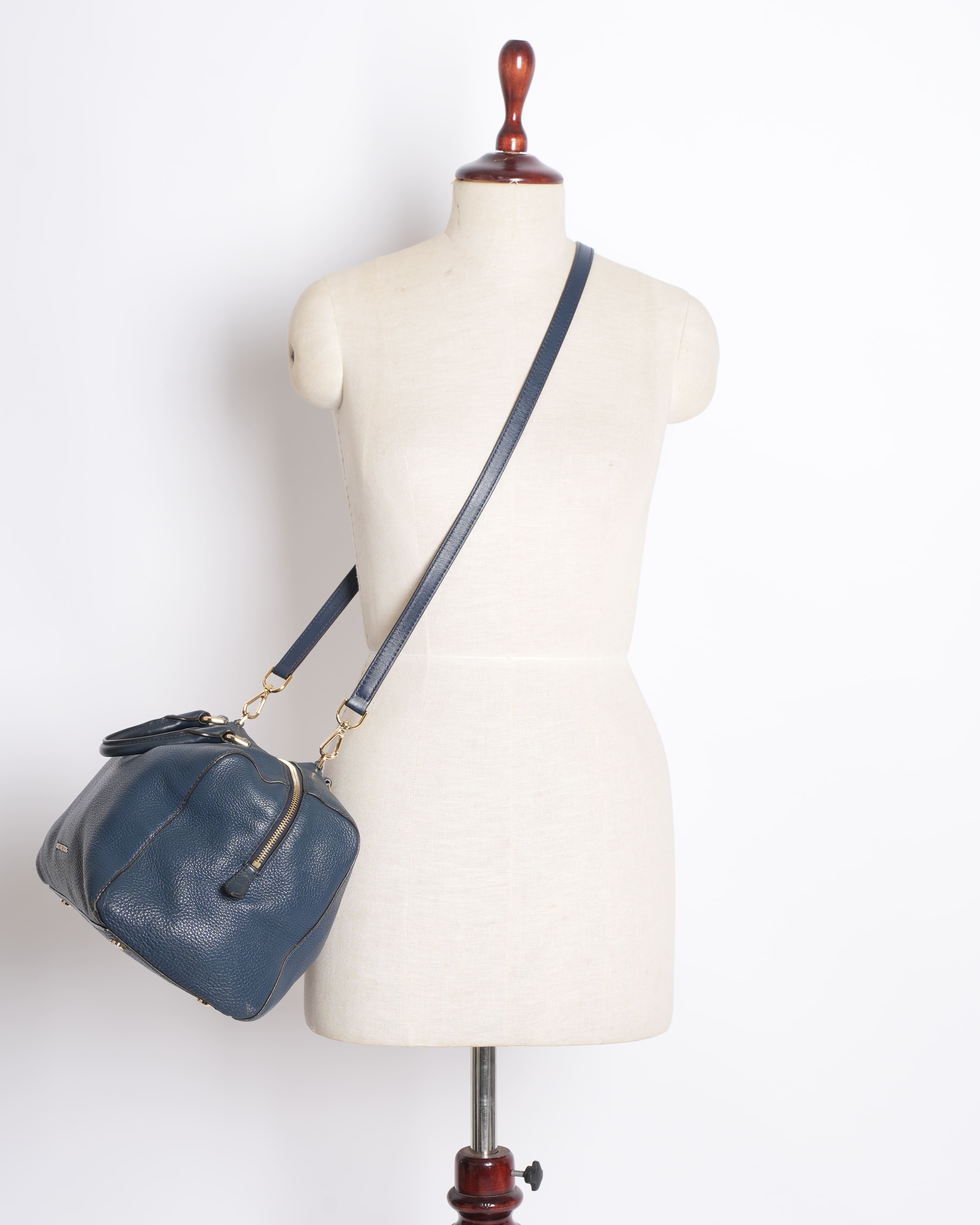 Michael Kors Top Handle Bag in Navy Blue