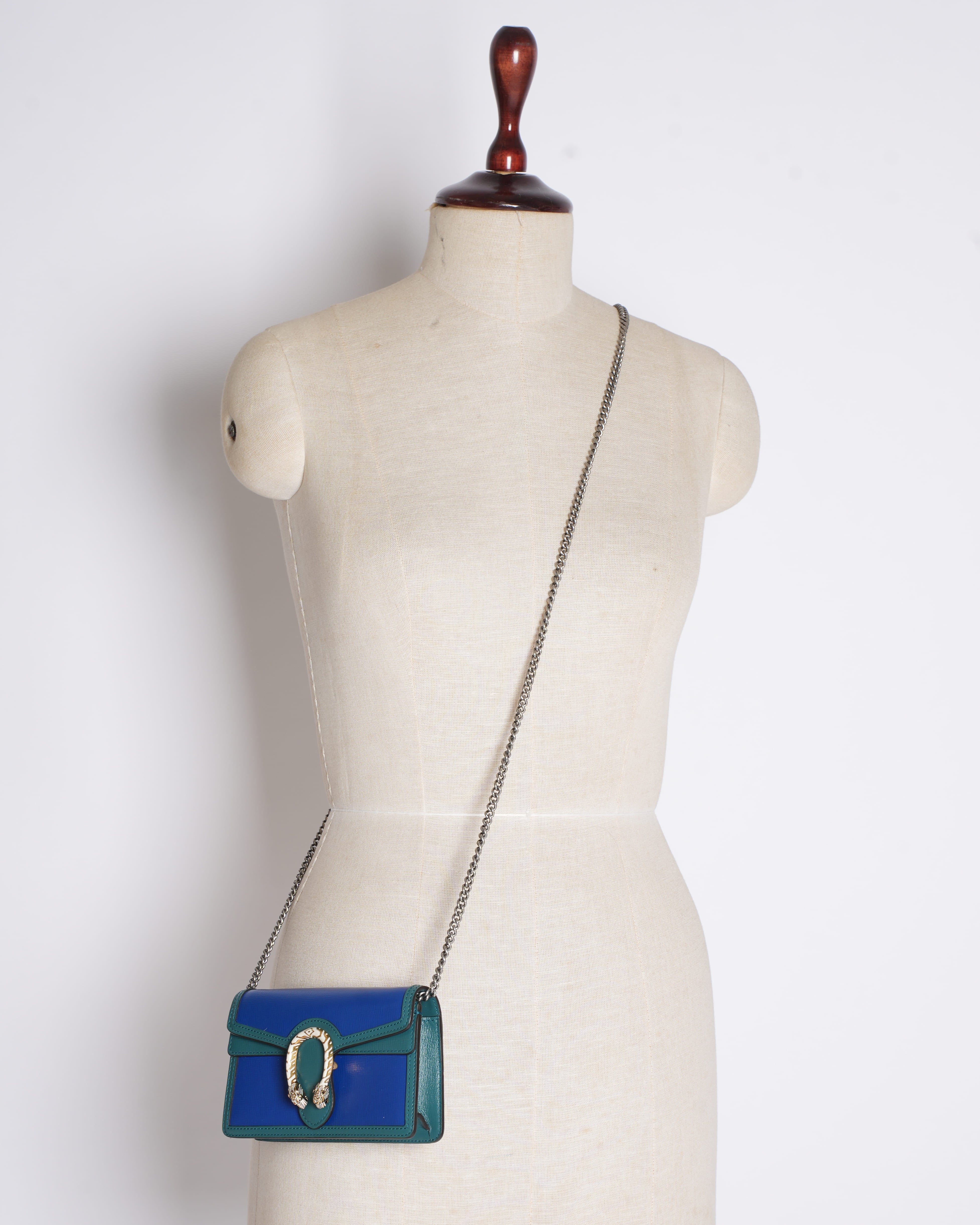 Gucci Limited Edition Dionysus Crossbody Bag in Blue & Green