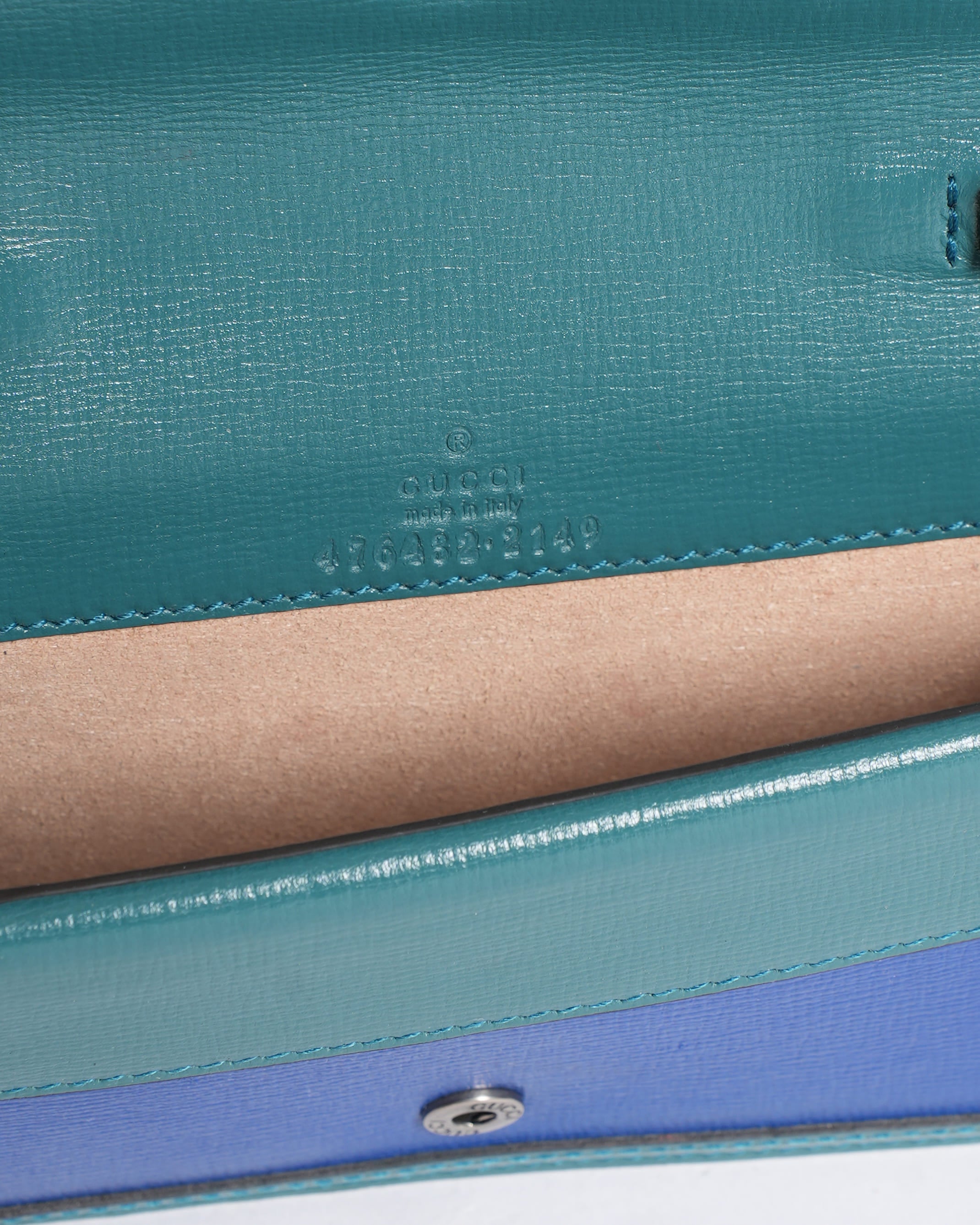 Gucci Limited Edition Dionysus Crossbody Bag in Blue & Green