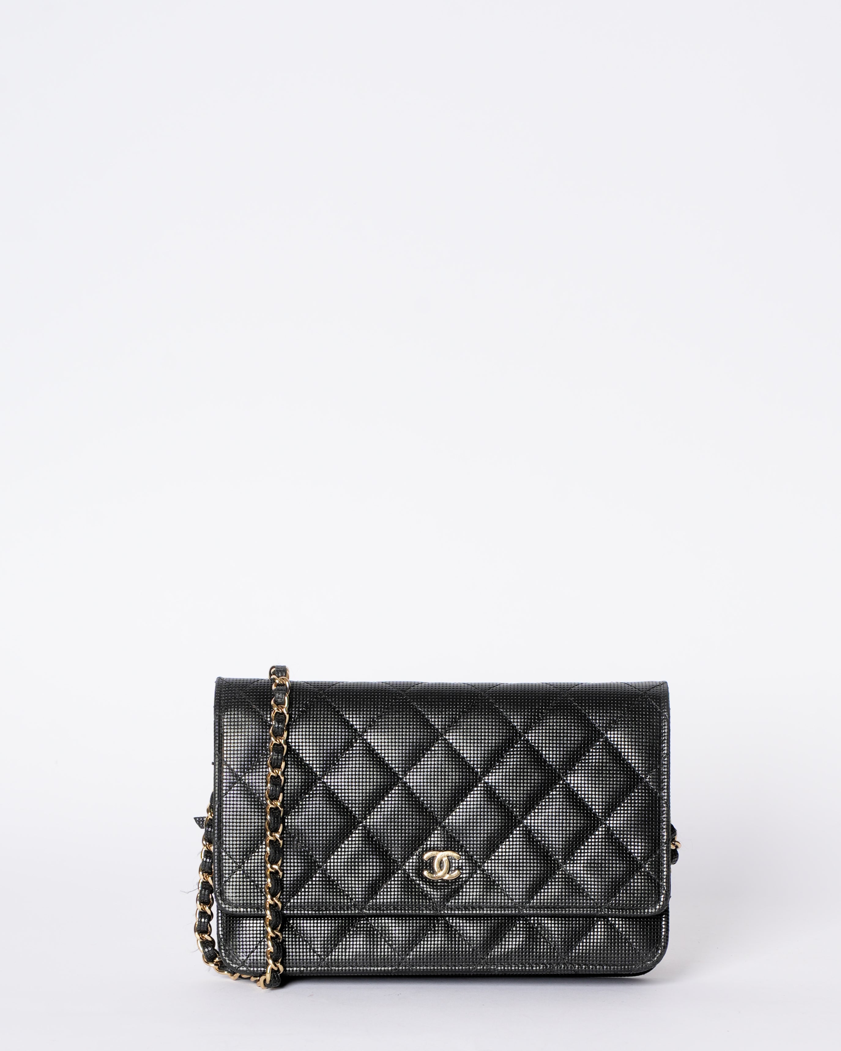 Chanel Black Quilted Caviar Leather Classic Bag