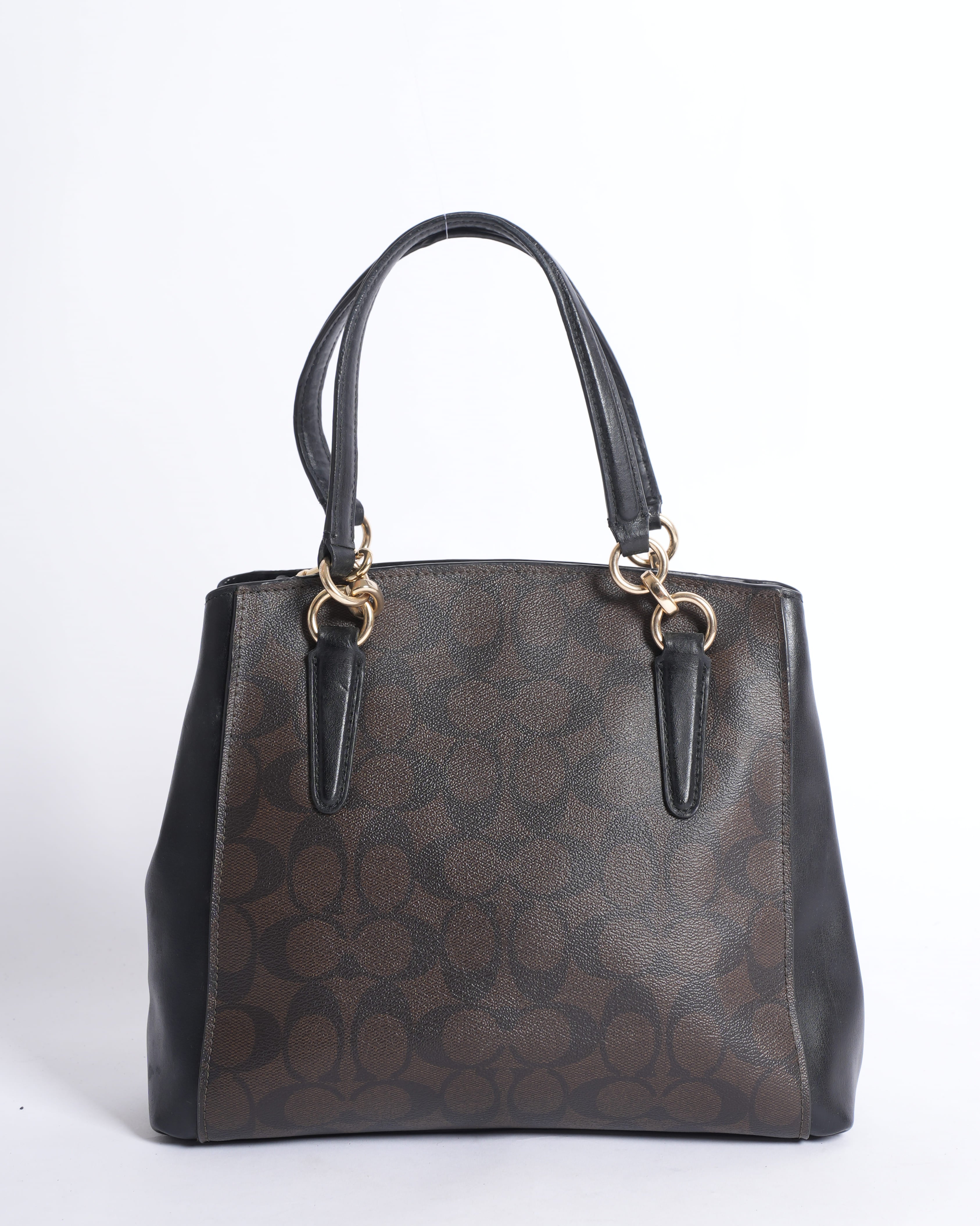 Coach Monogram Top Handle Bag WIth Crossbody Strap