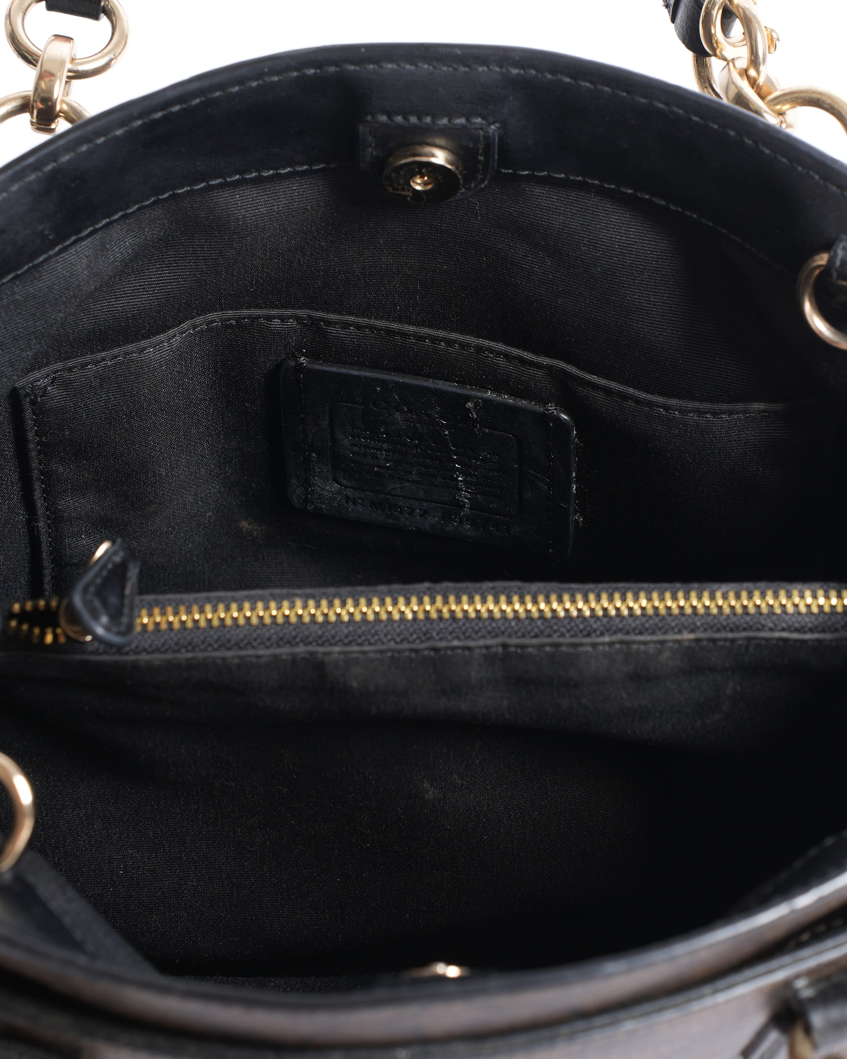Coach Monogram Top Handle Bag WIth Crossbody Strap