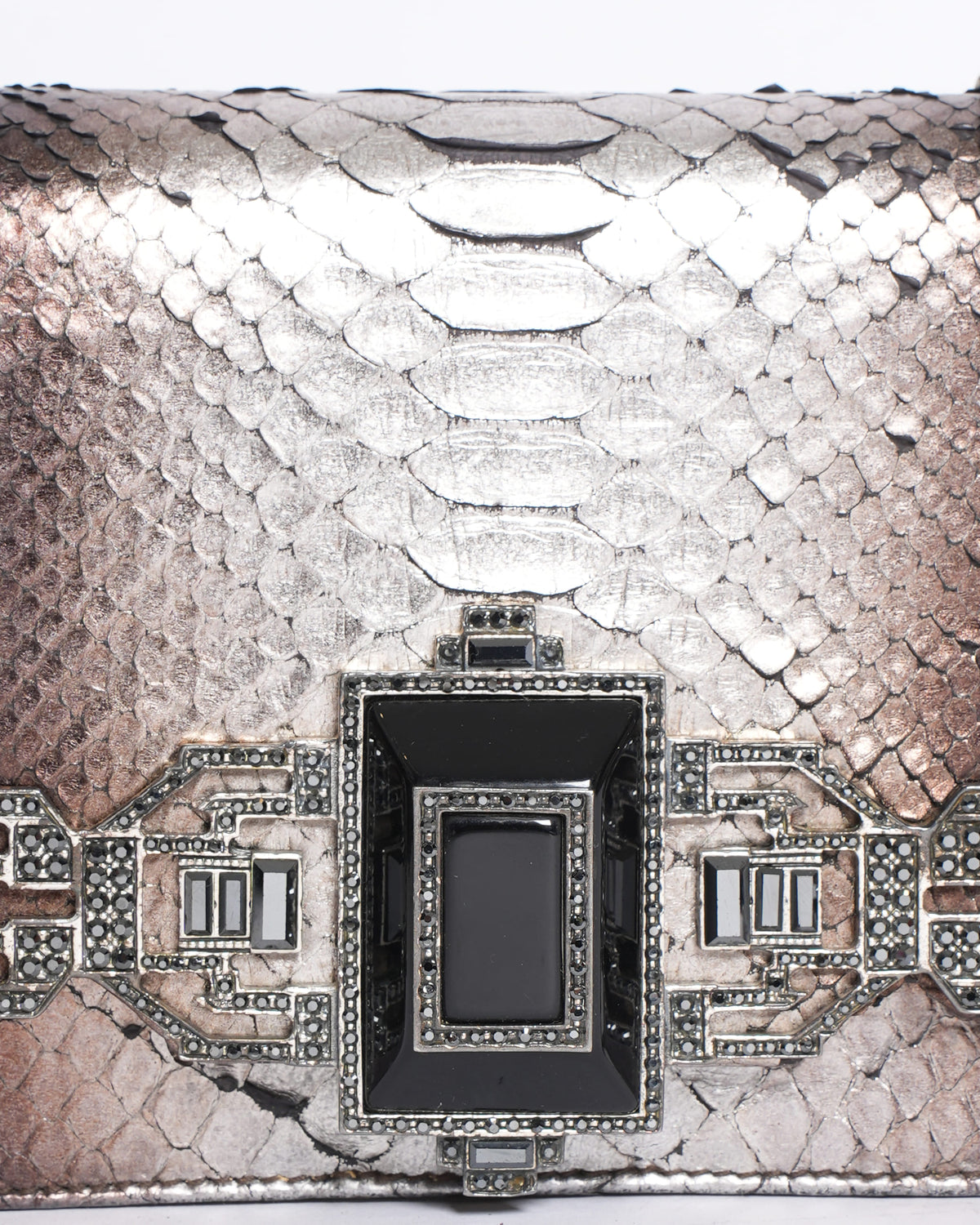 Judith Leiber Snakeskin Clutch Bag