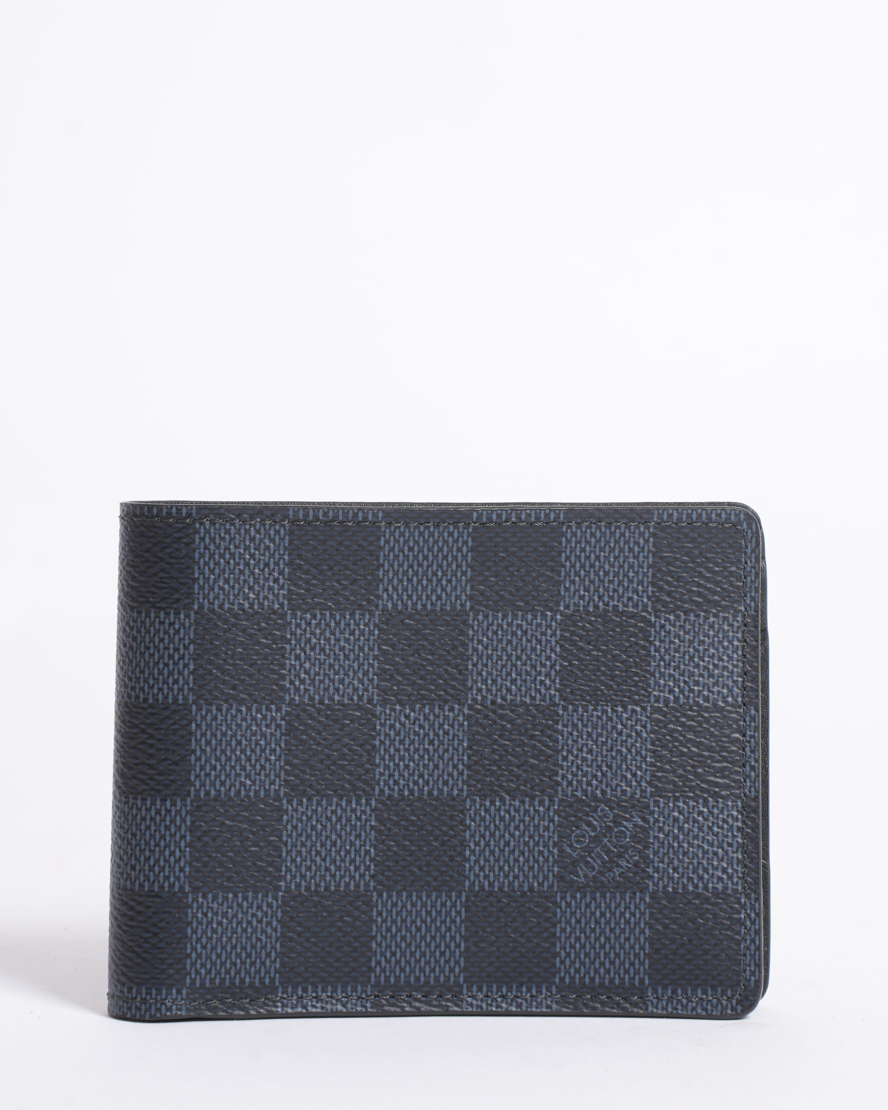New Louis Vuitton Men's Wallet In Black & Blue
