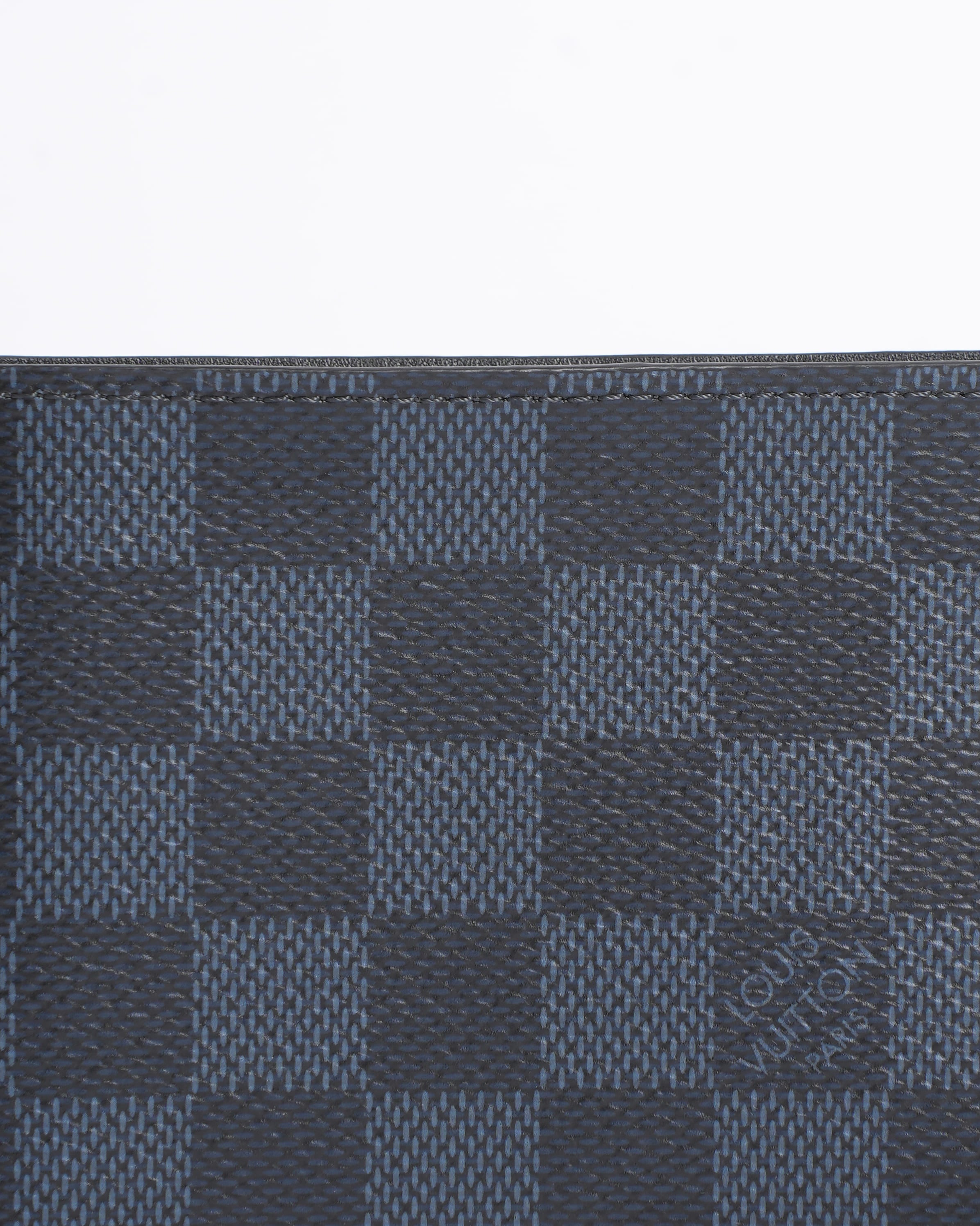 New Louis Vuitton Men's Wallet In Black & Blue