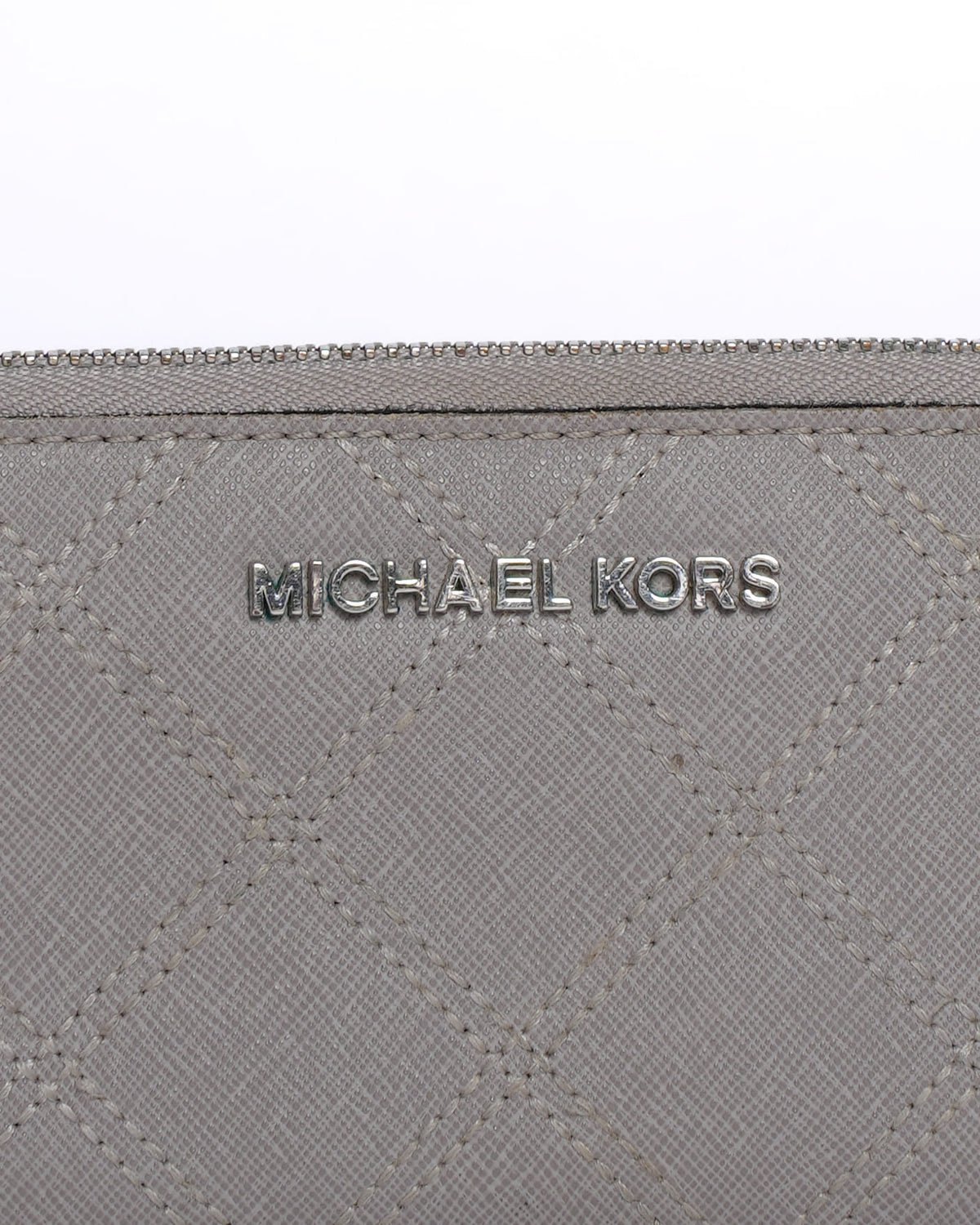 Michael Kors Zip-Around Wallet in Grey