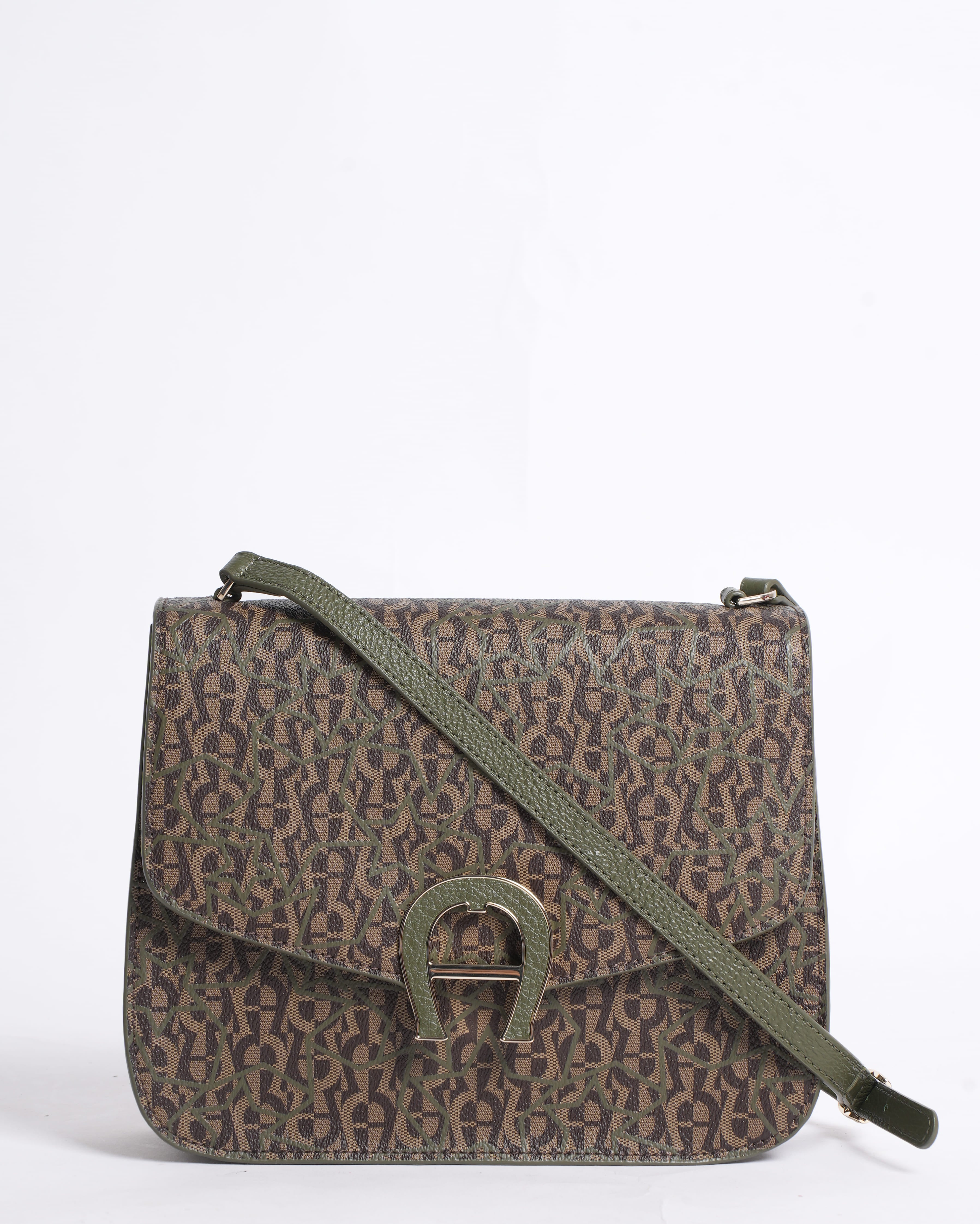 Aigner Monogram Crossbody Bag