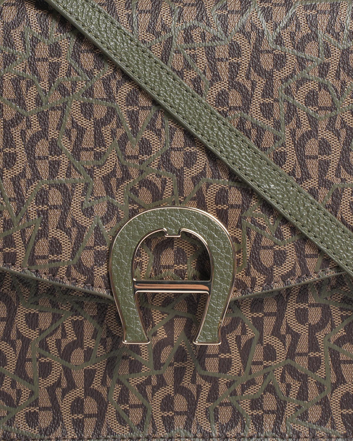 Aigner Monogram Crossbody Bag