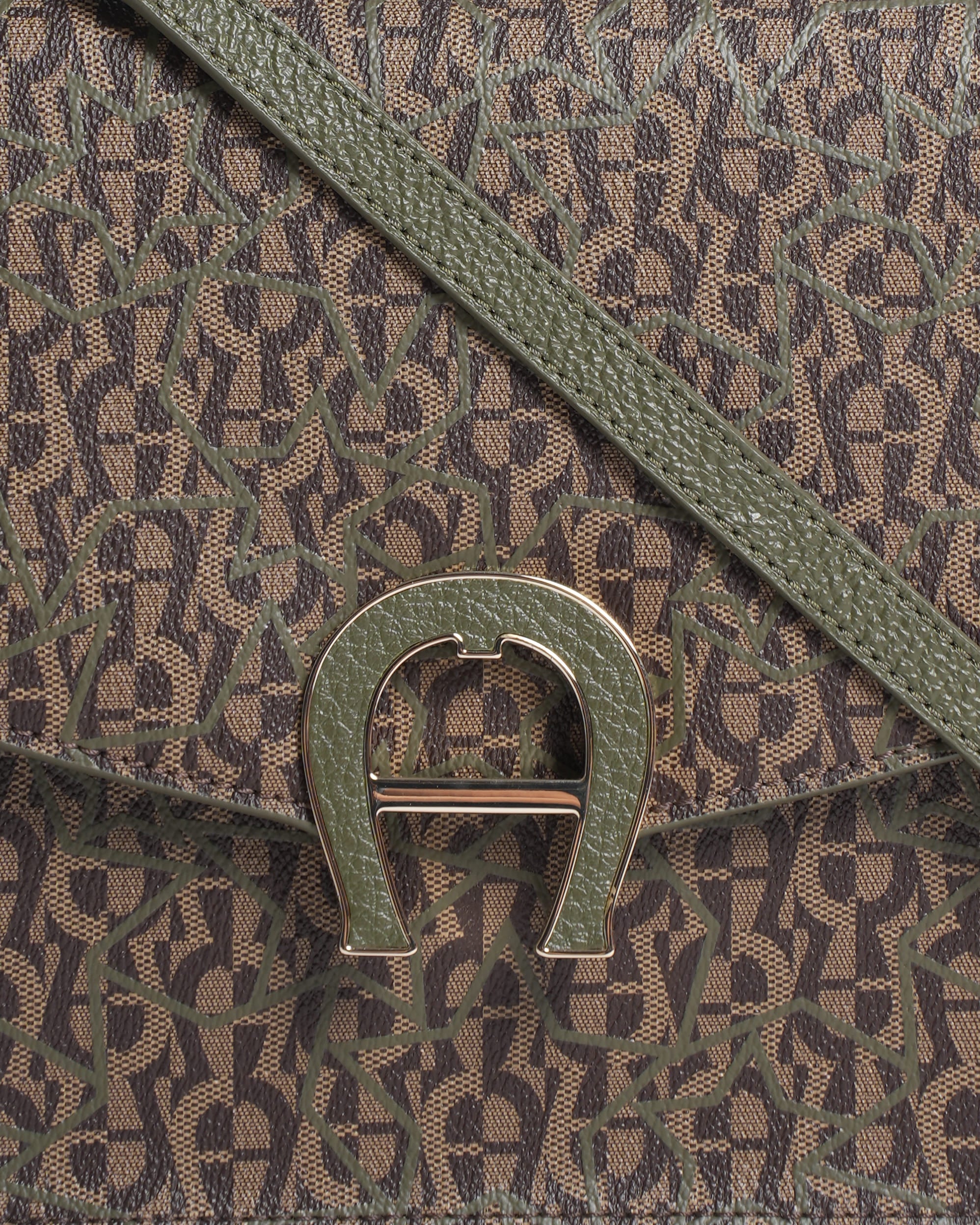 Aigner Monogram Crossbody Bag
