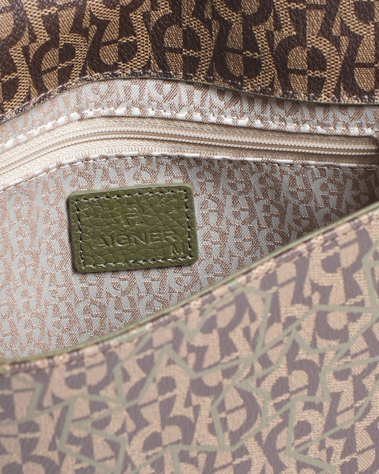 Aigner Monogram Crossbody Bag