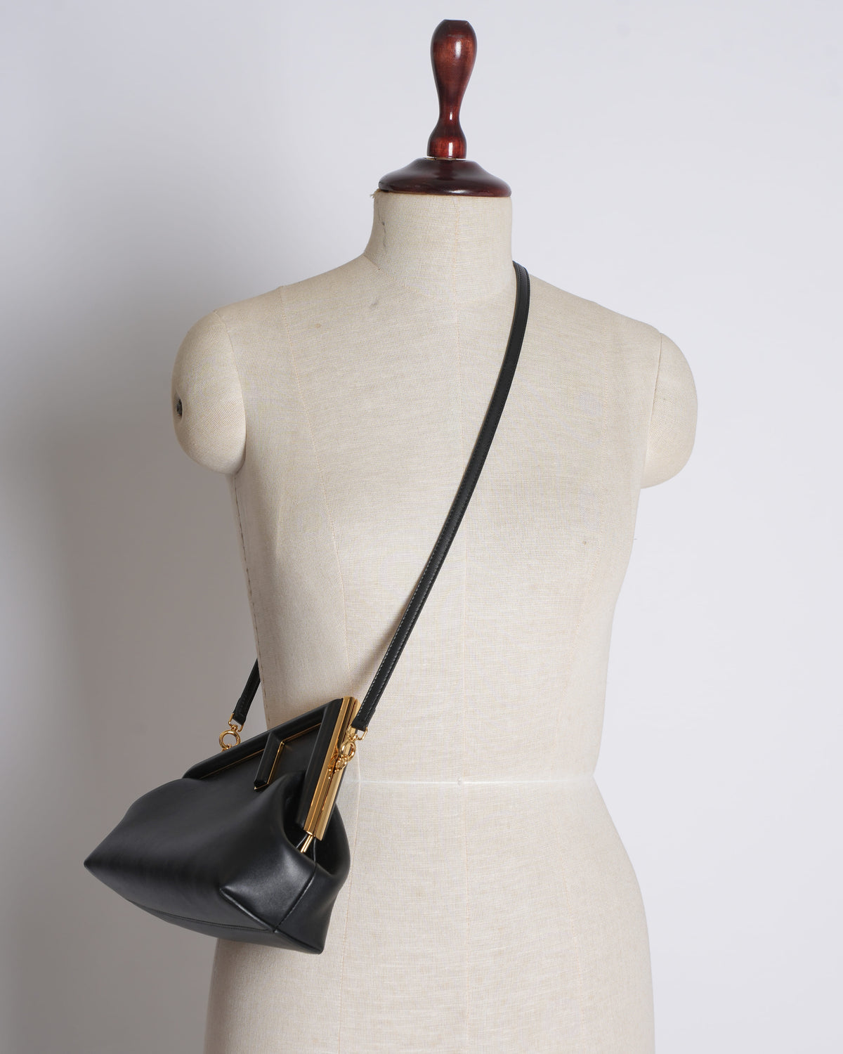 Fendi First Small Black Nappa Leather Bag