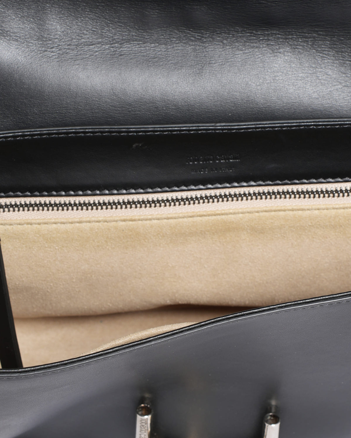 Roberto Cavalli Fang Bag Shoulder Bag in Black