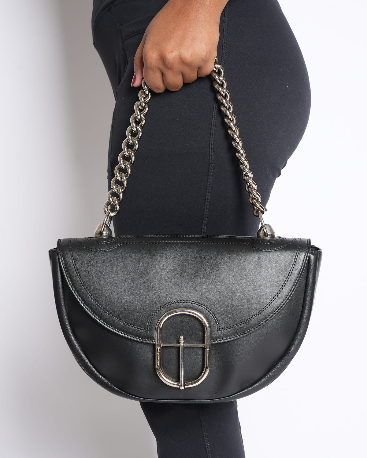 Roberto Cavalli Fang Bag Shoulder Bag in Black