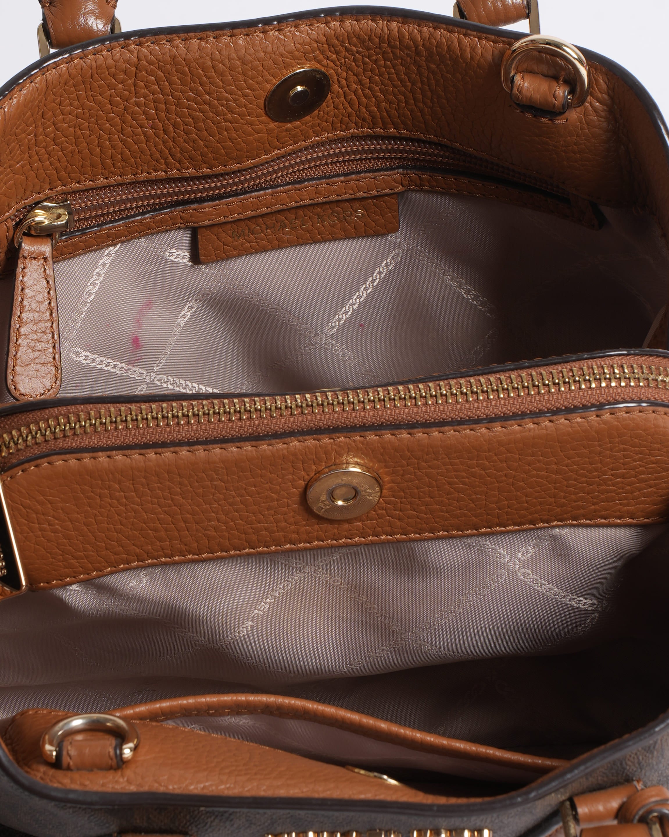 Michael Kors Monogram Small Top Handle Bag