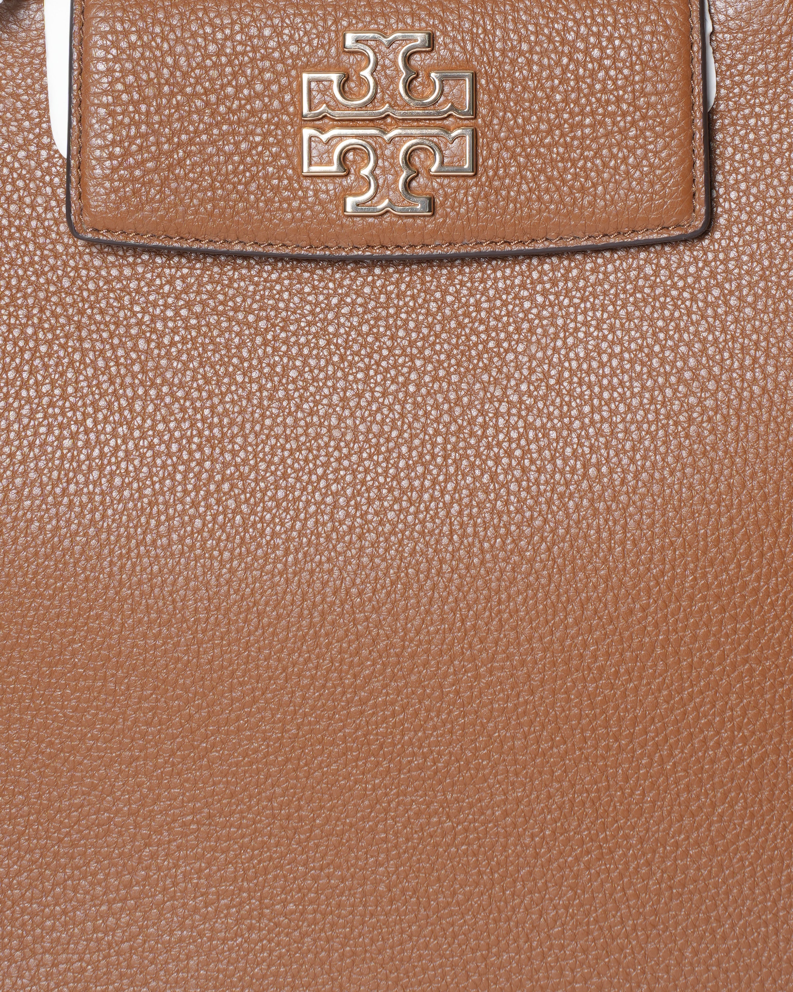 New Tory Burch Britten Pebbled Leather Tote