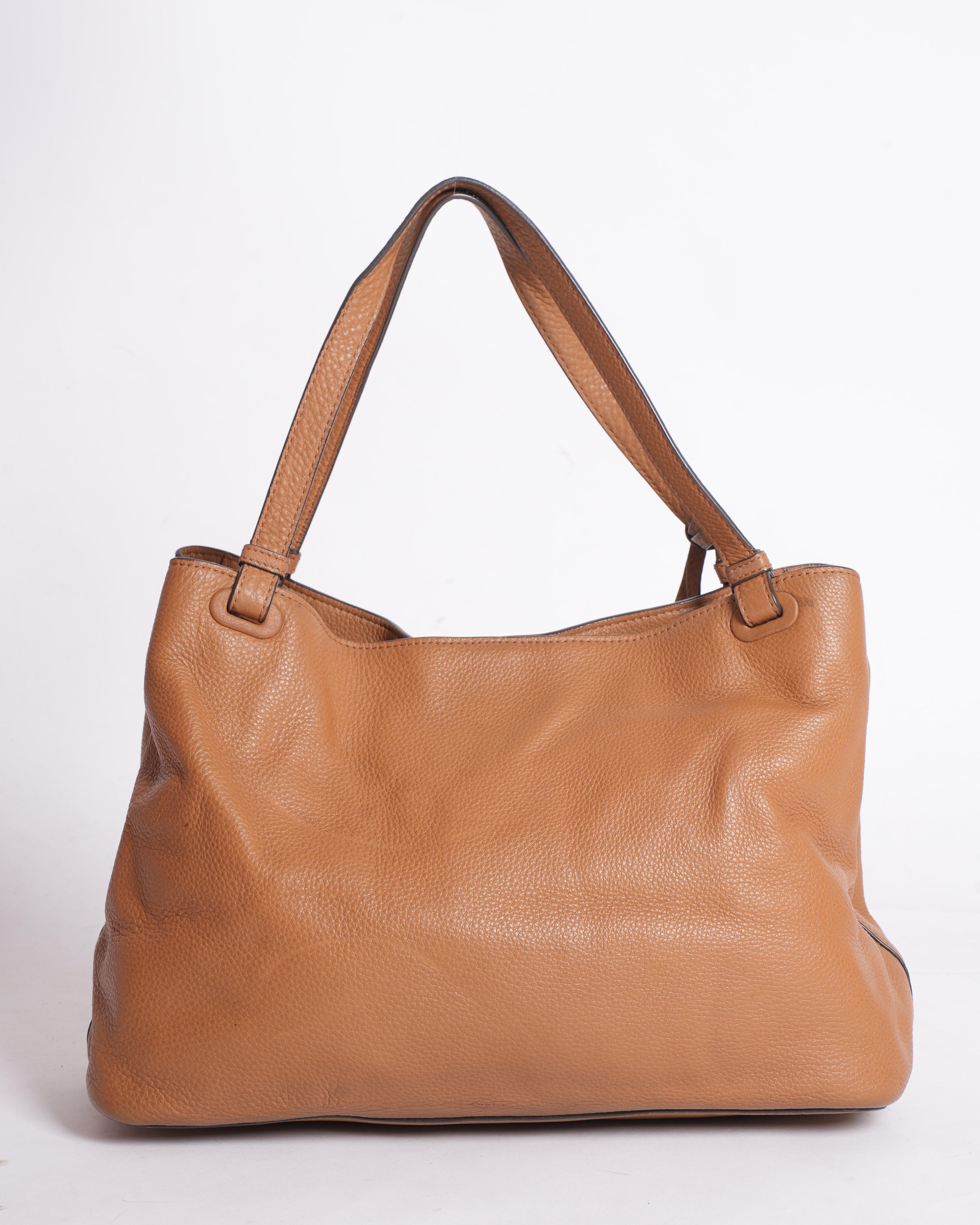 Tory Burch Brown Leather Thea Center Tote