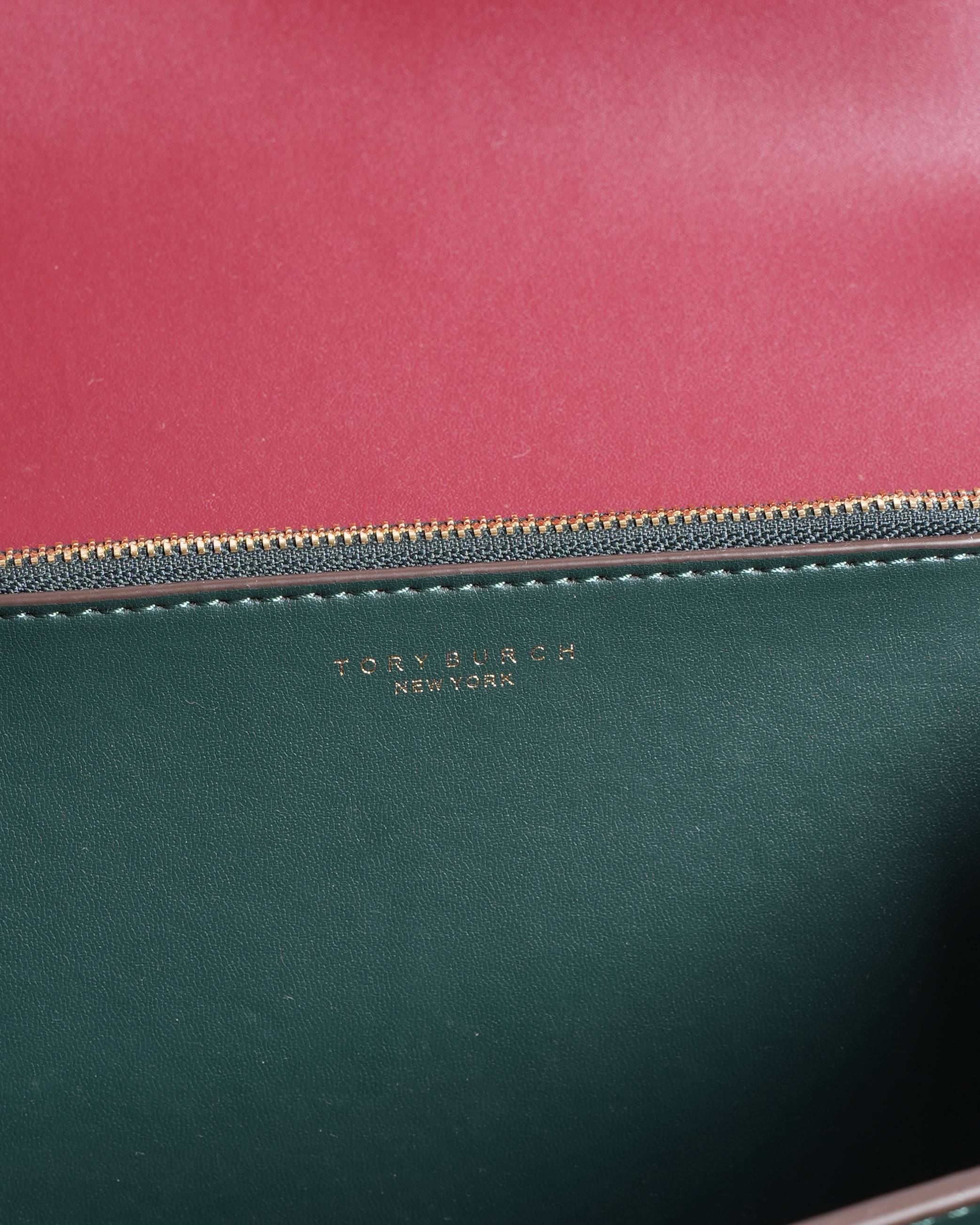 Tory Burch Eleanor Small Convertible Shoulder Bag In Red