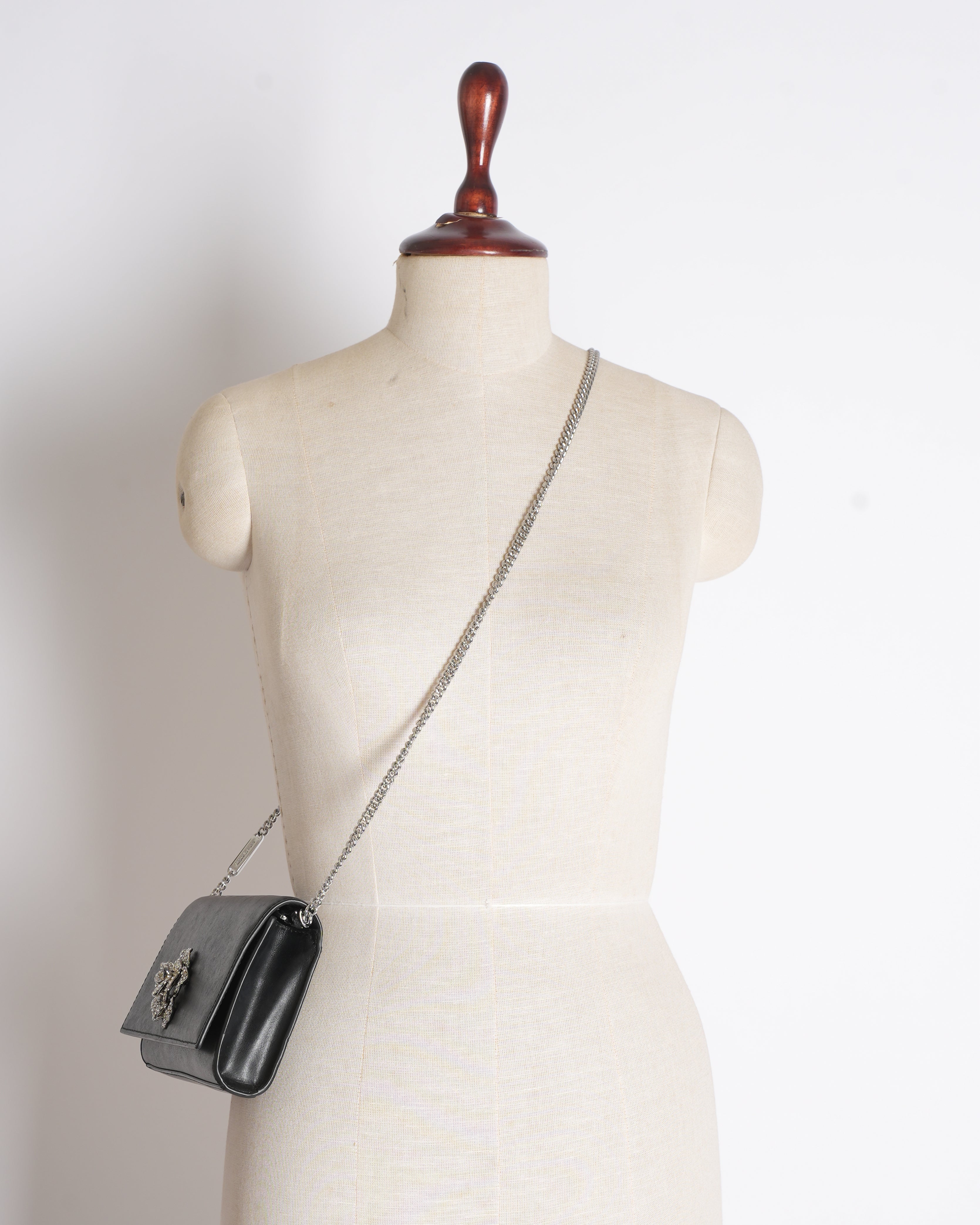 MK Bellamie Embellished Foldover Shoulder Bag