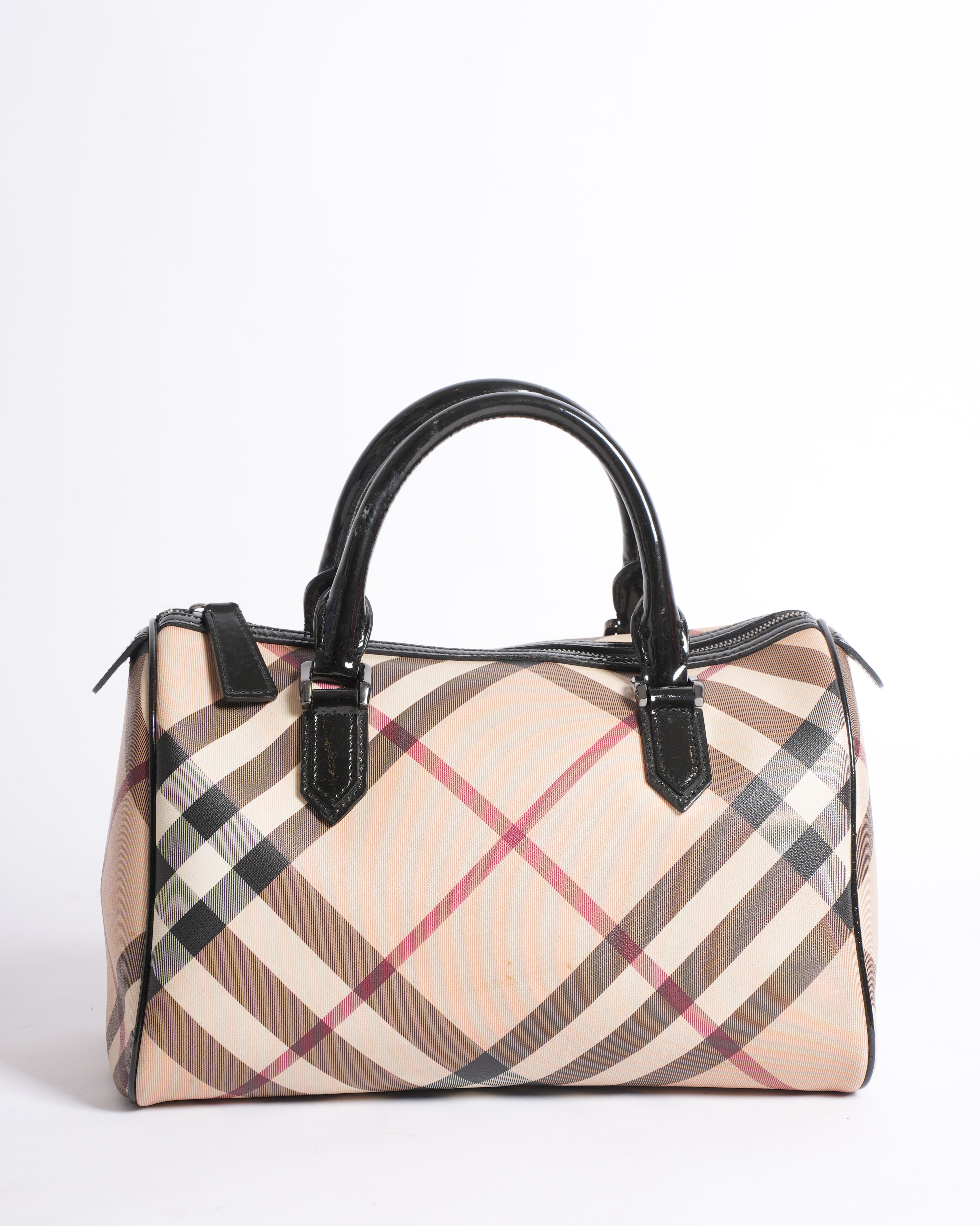 Burberry Nova Check Bowling Bag