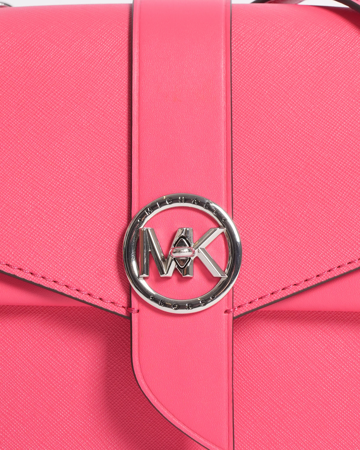 New Michael Kors Flap Crossbody In Hot Pink