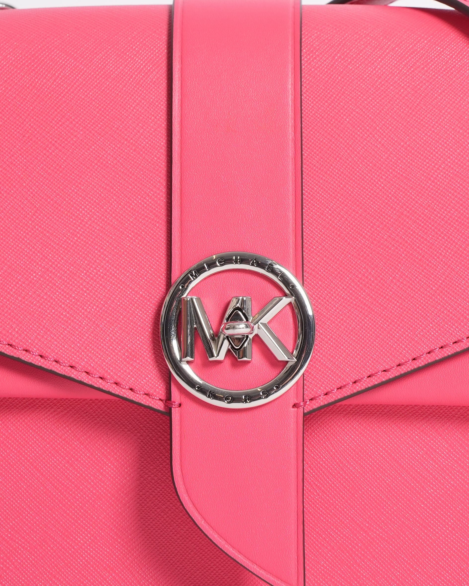 New Michael Kors Flap Crossbody In Hot Pink
