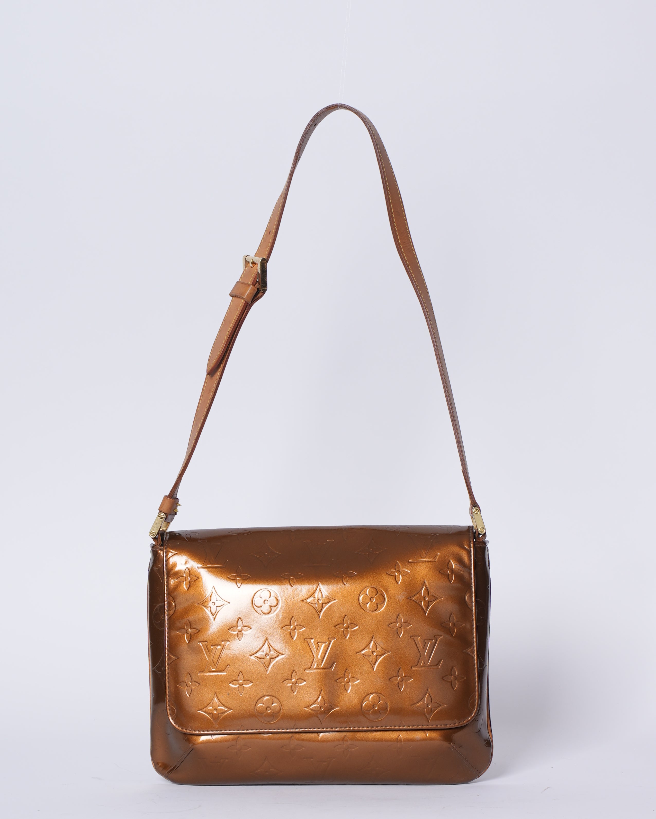 LV Brown Vernis Thompson Street Shoulder Bag