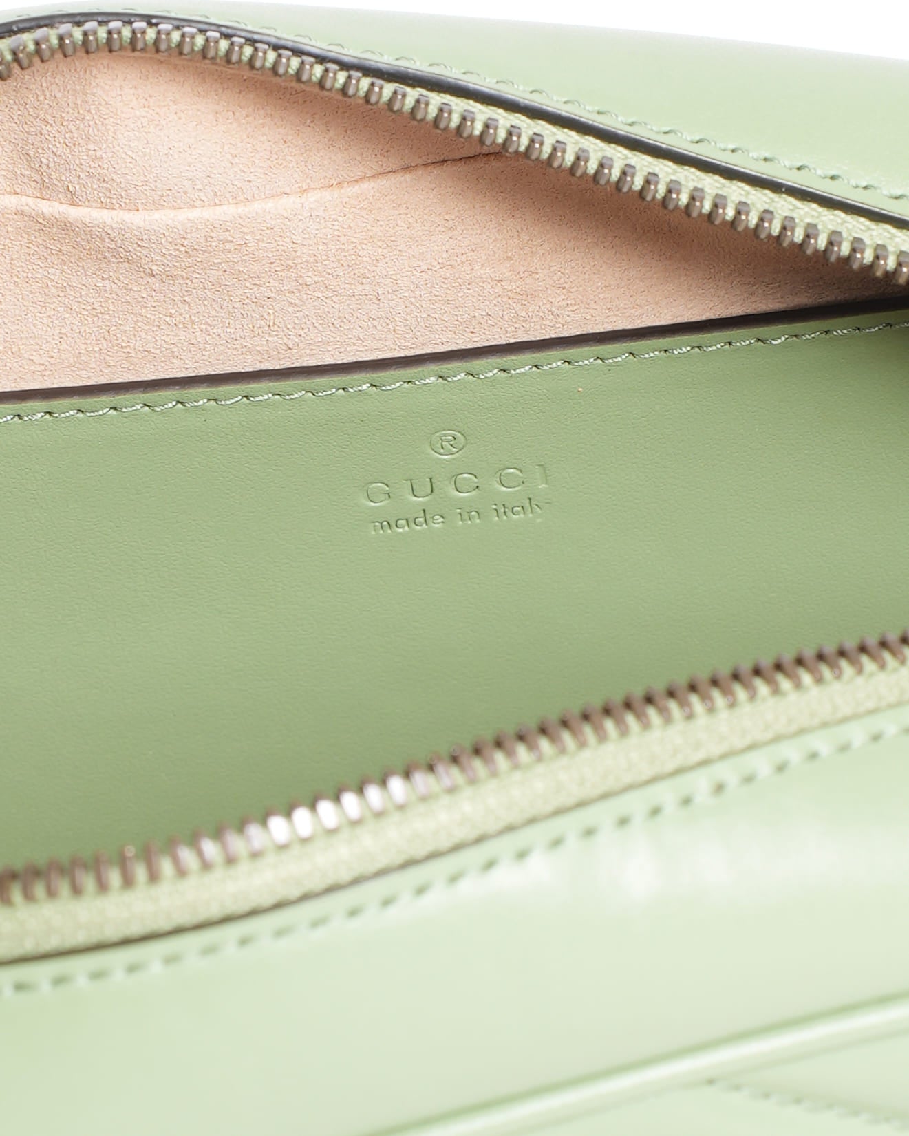 Gucci GG Marmont Matelassé Shoulder Bag in Sage Green