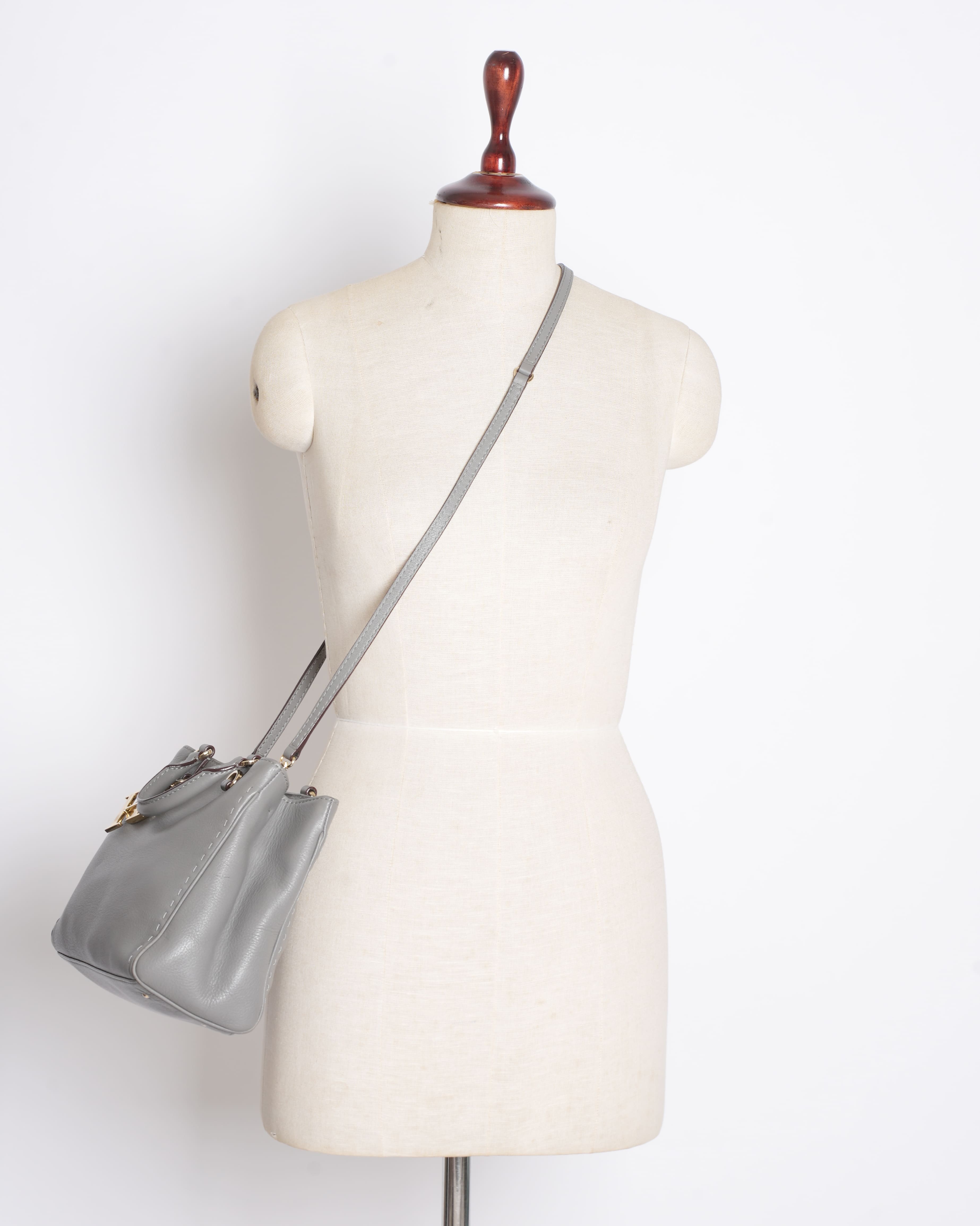 Carolina Herrera Top Handle Small Bag in Grey