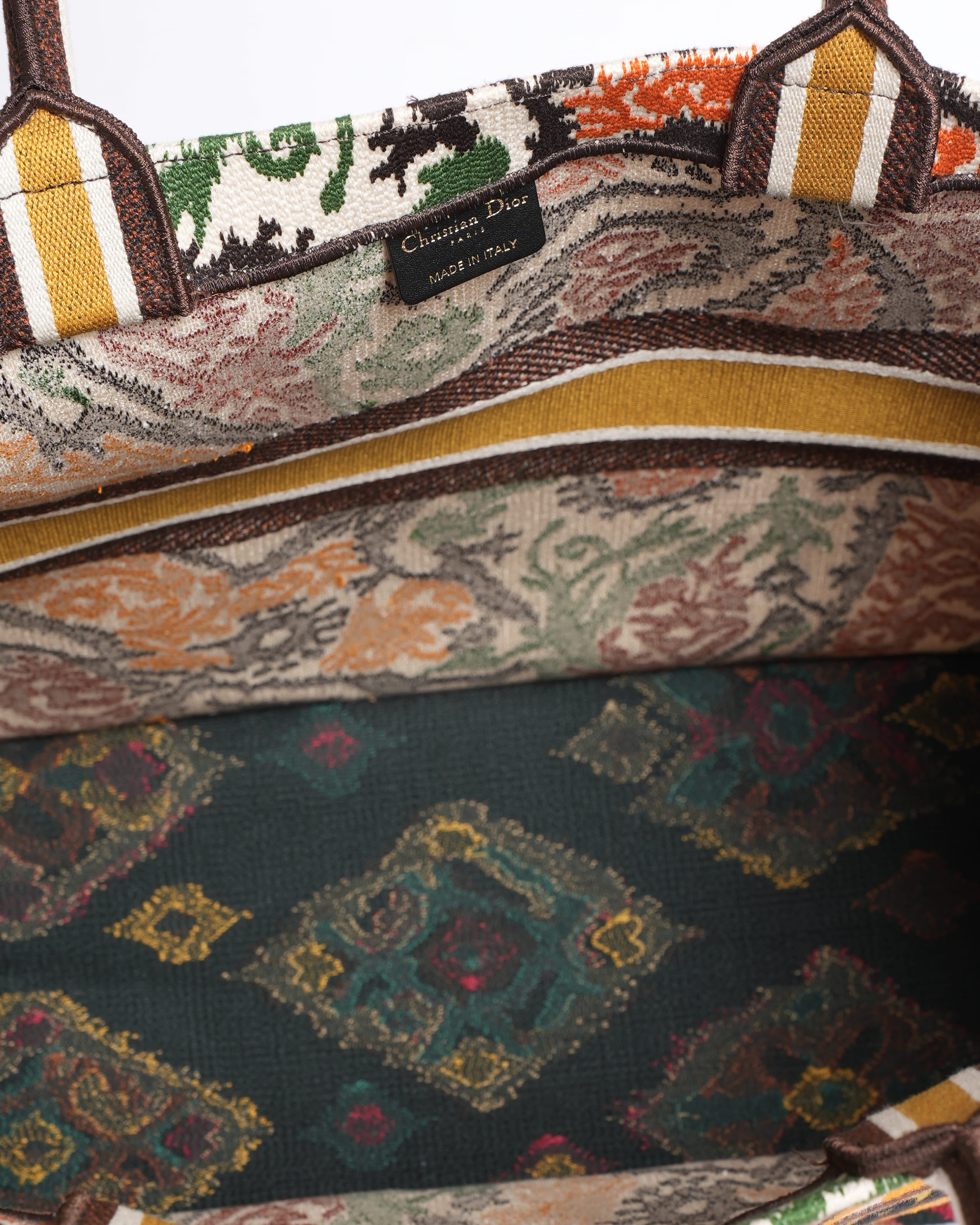 New Christian Dior Large Book Tote in Multicolour Paisley