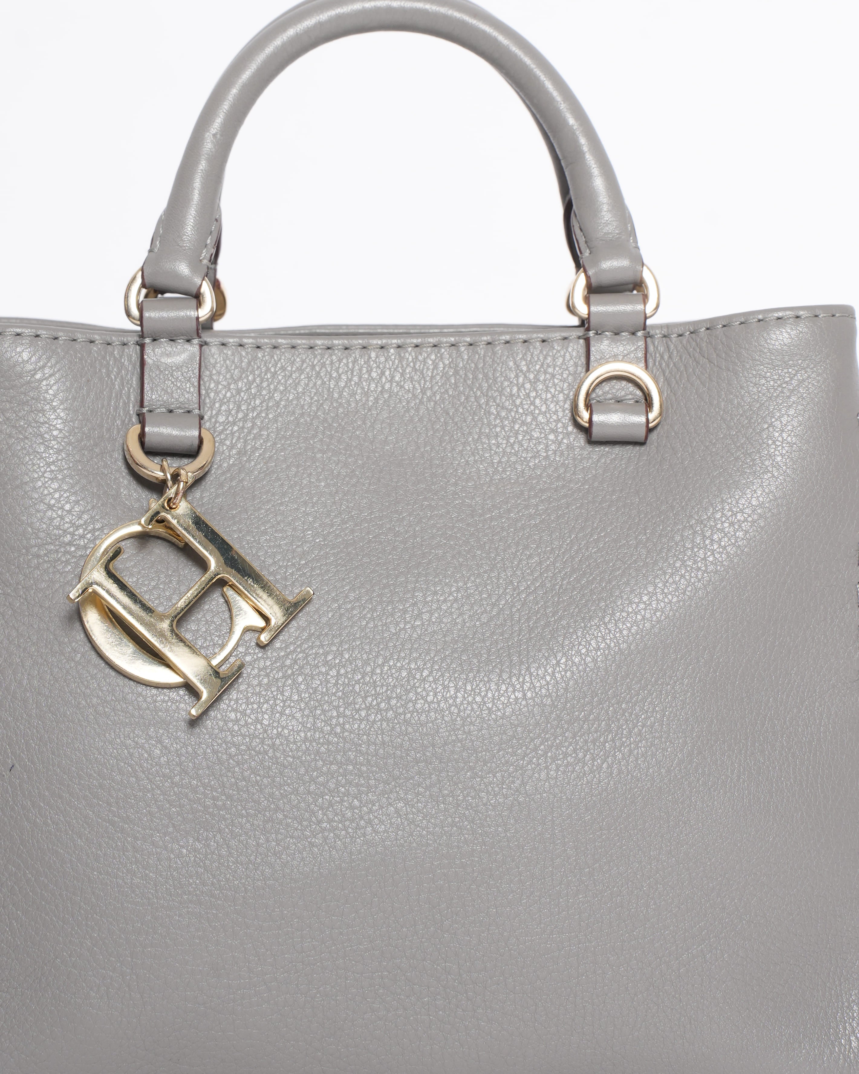 Carolina Herrera Top Handle Small Bag in Grey