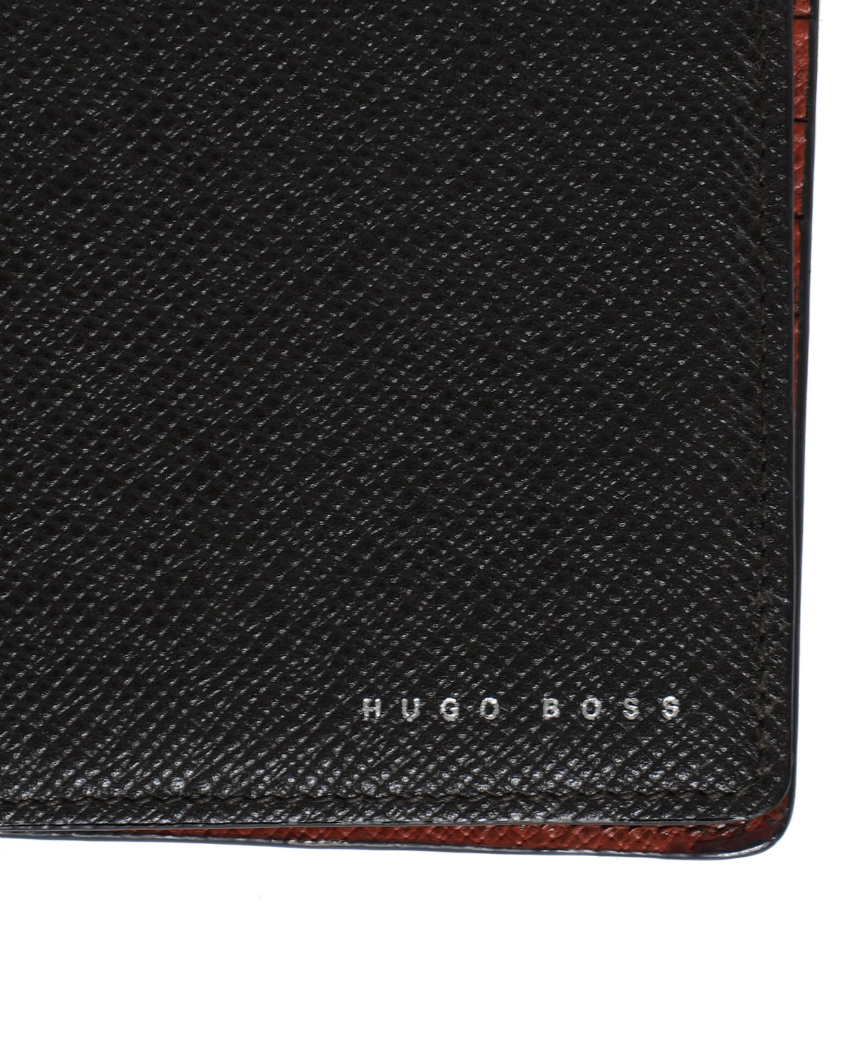 Hugo Boss Textured Black Bi-Fold Wallet