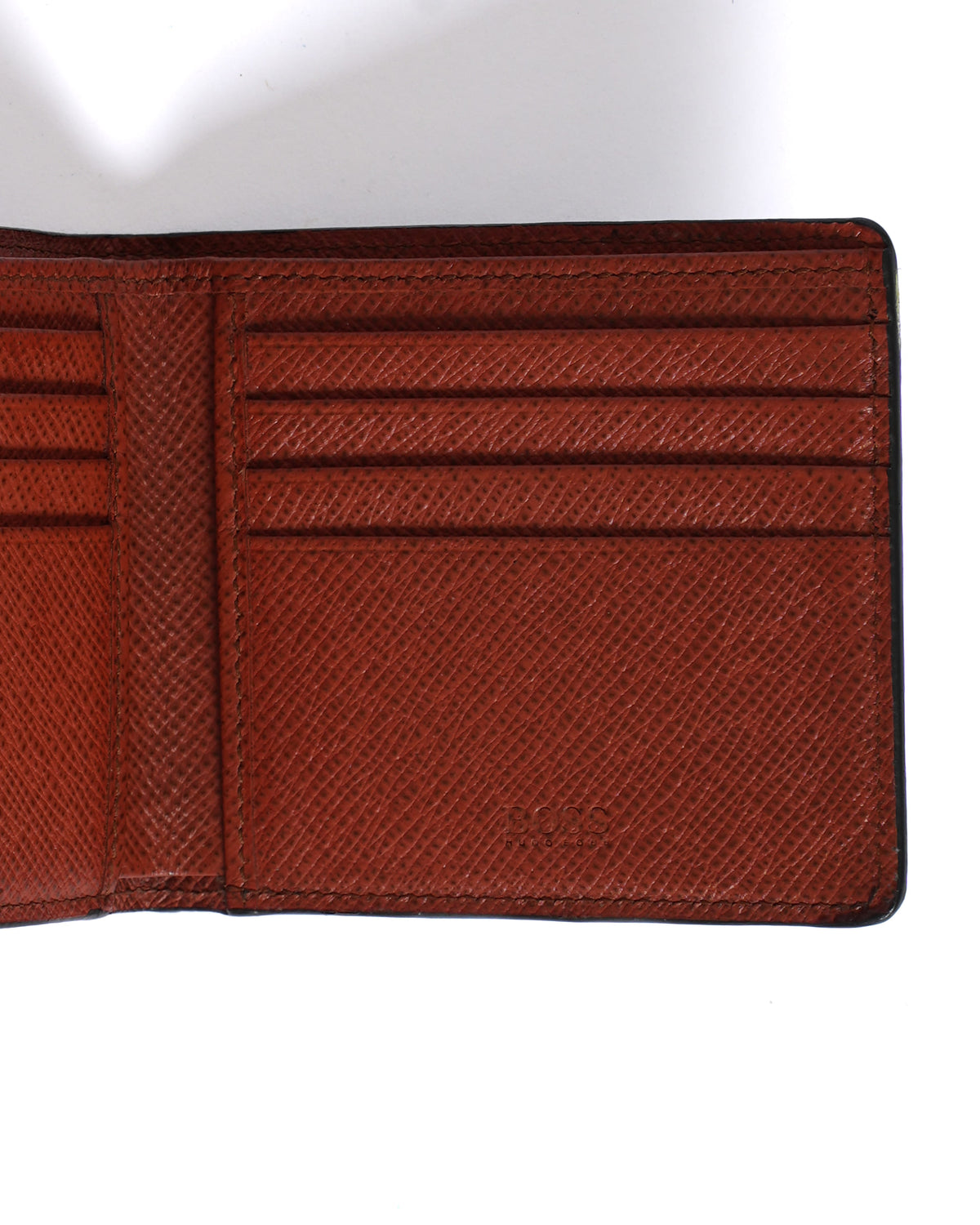 Hugo Boss Textured Black Bi-Fold Wallet