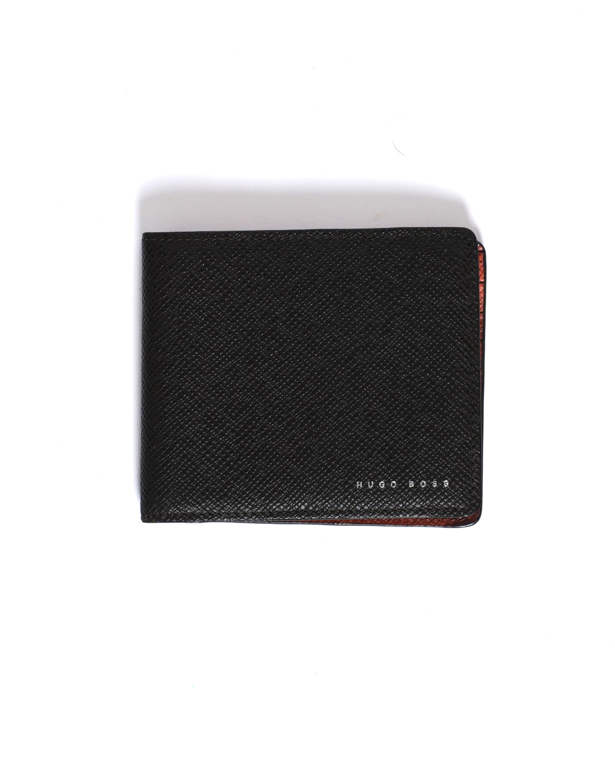 Hugo Boss Textured Black Bi-Fold Wallet