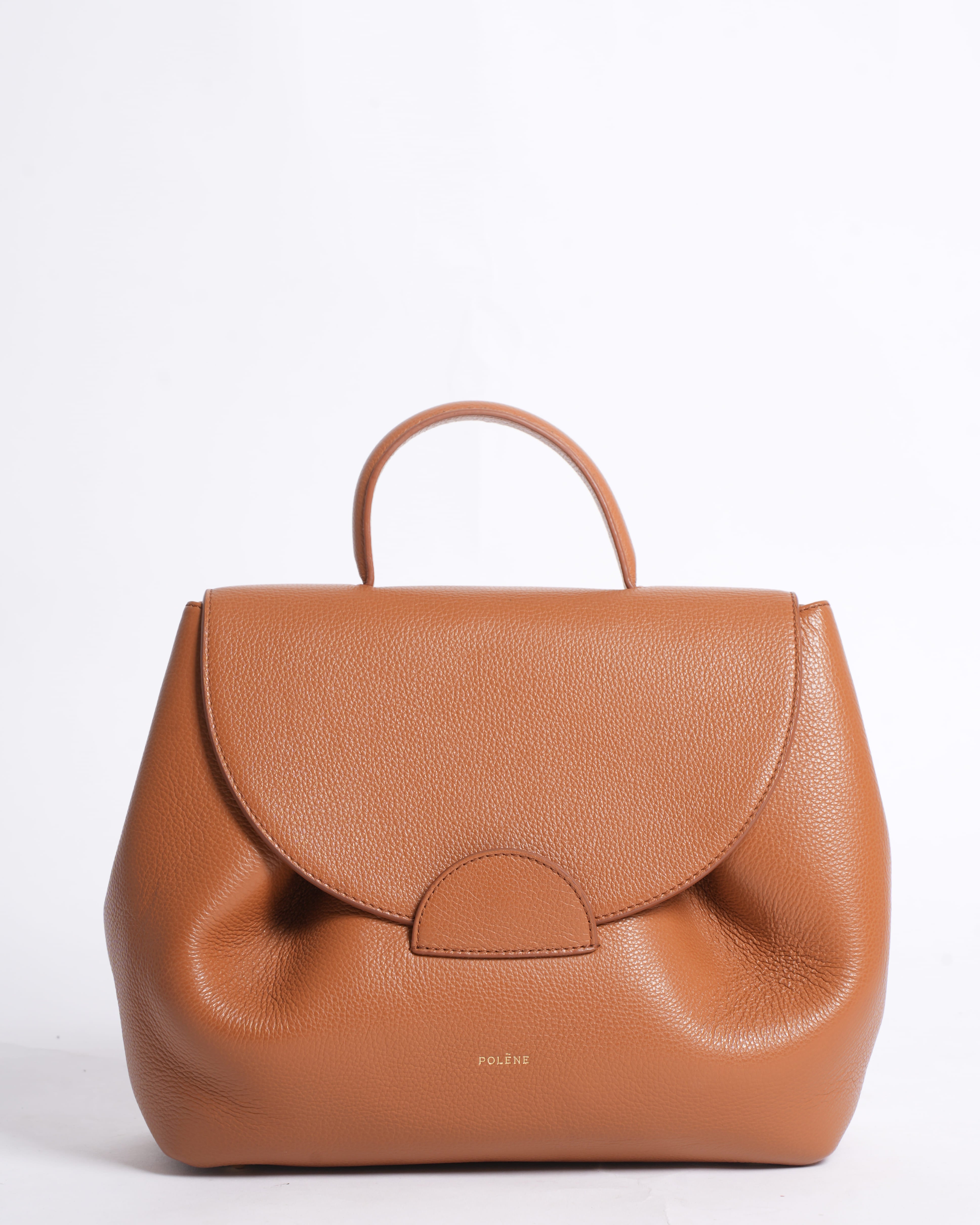 Polene Numero Un Edition Trio Camel Top Handle bag