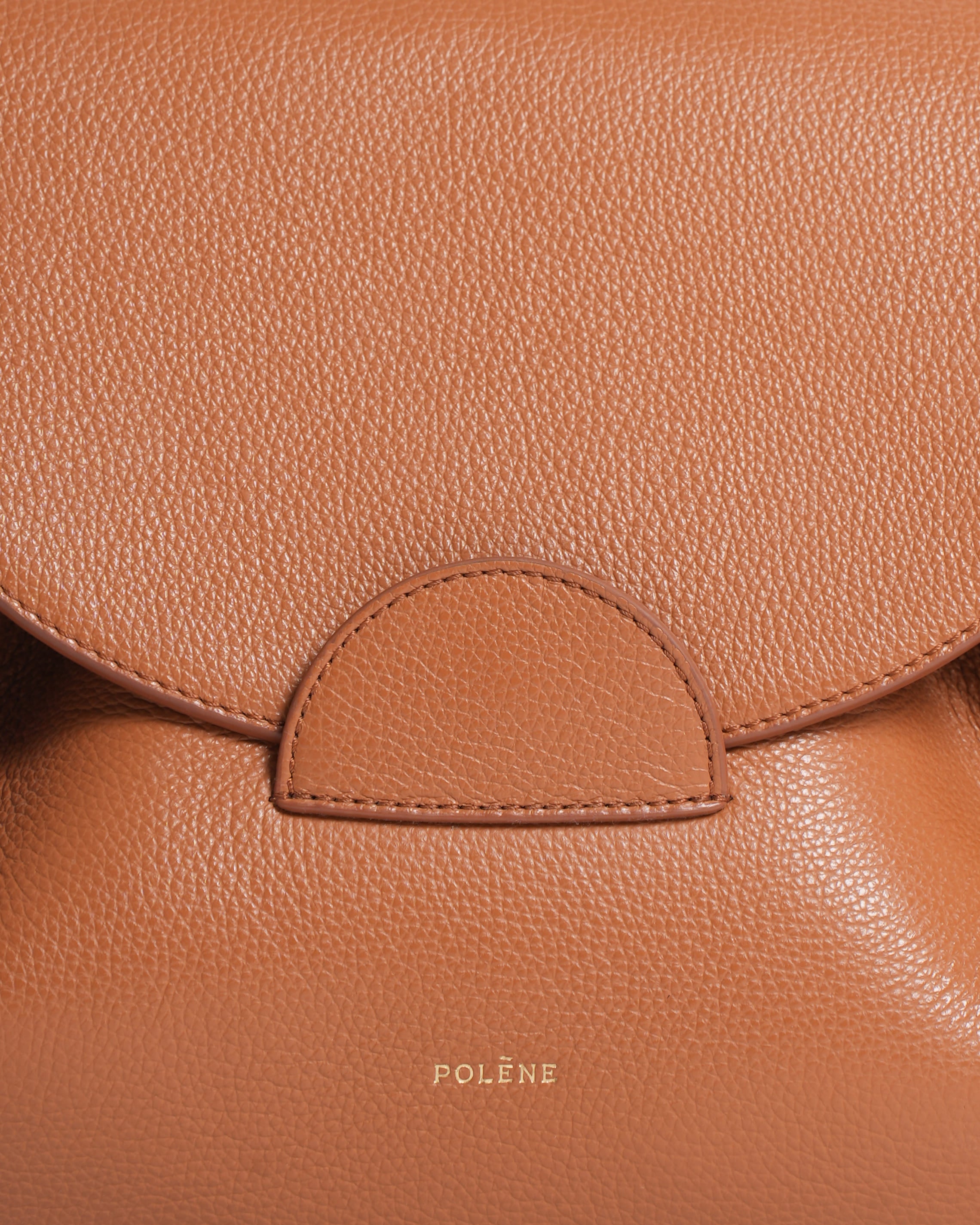 Polene Numero Un Edition Trio Camel Top Handle bag