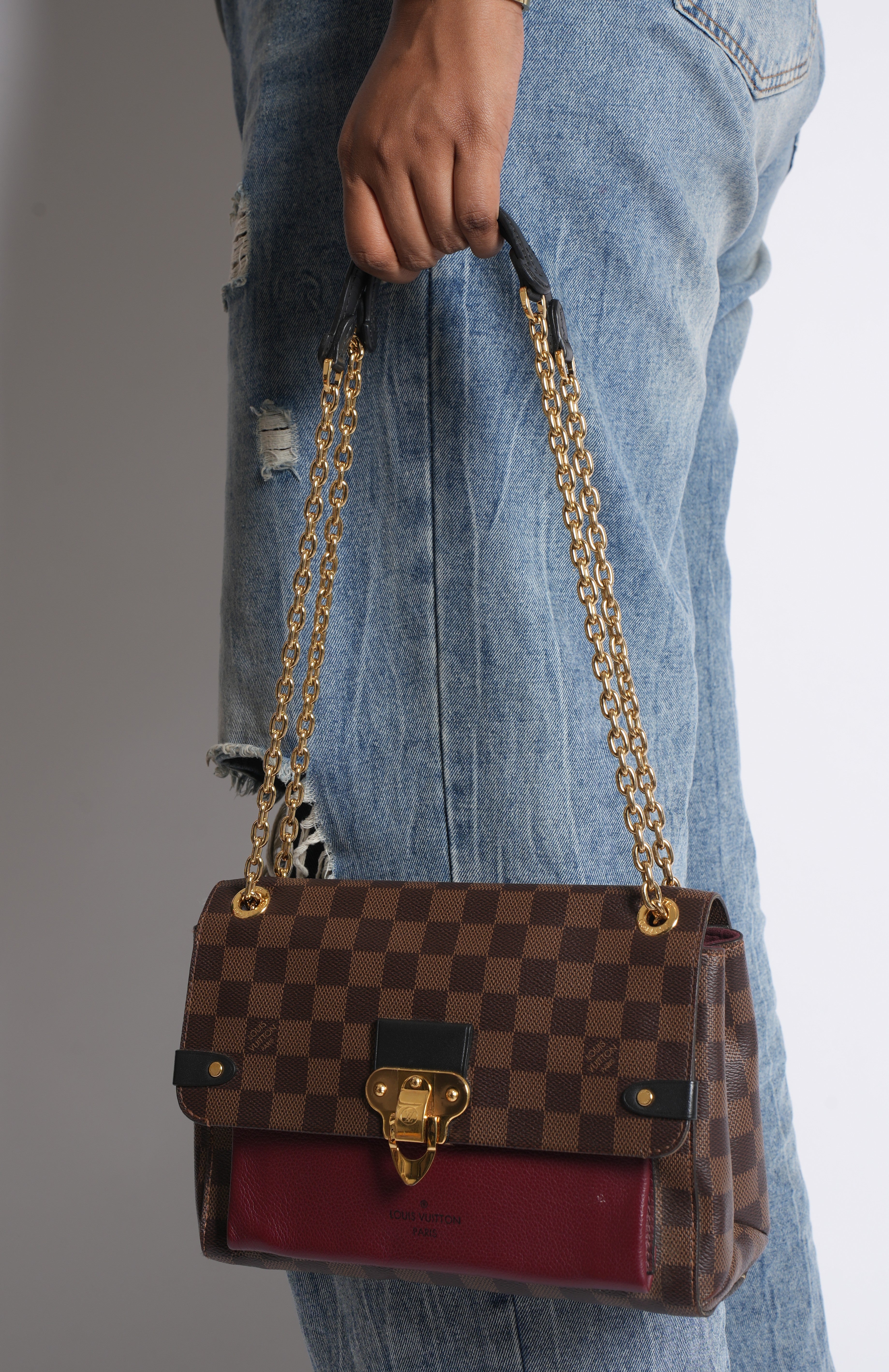 Louis vuitton Victoire Monogram Crossbody Bag In Brown & Maroon