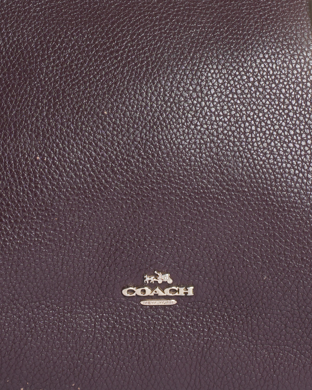 Coach brown turnlock chain tote