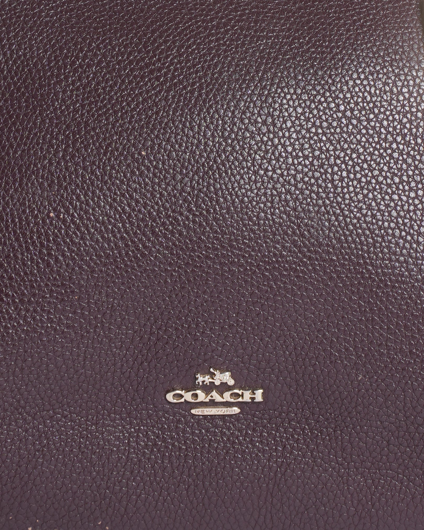 Coach brown turnlock chain tote