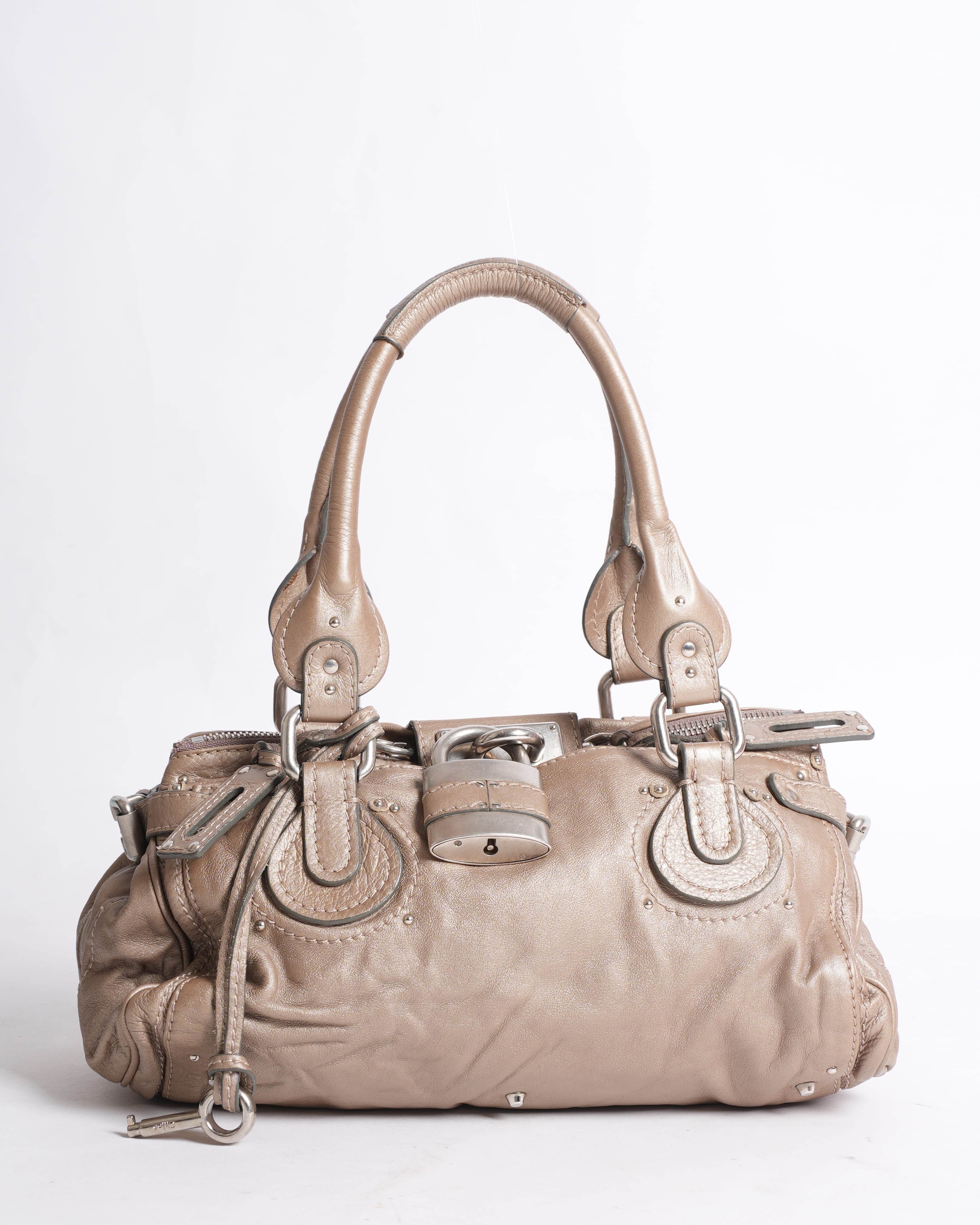 Chloé’s Argent Leather Paddington Shoulder Bag