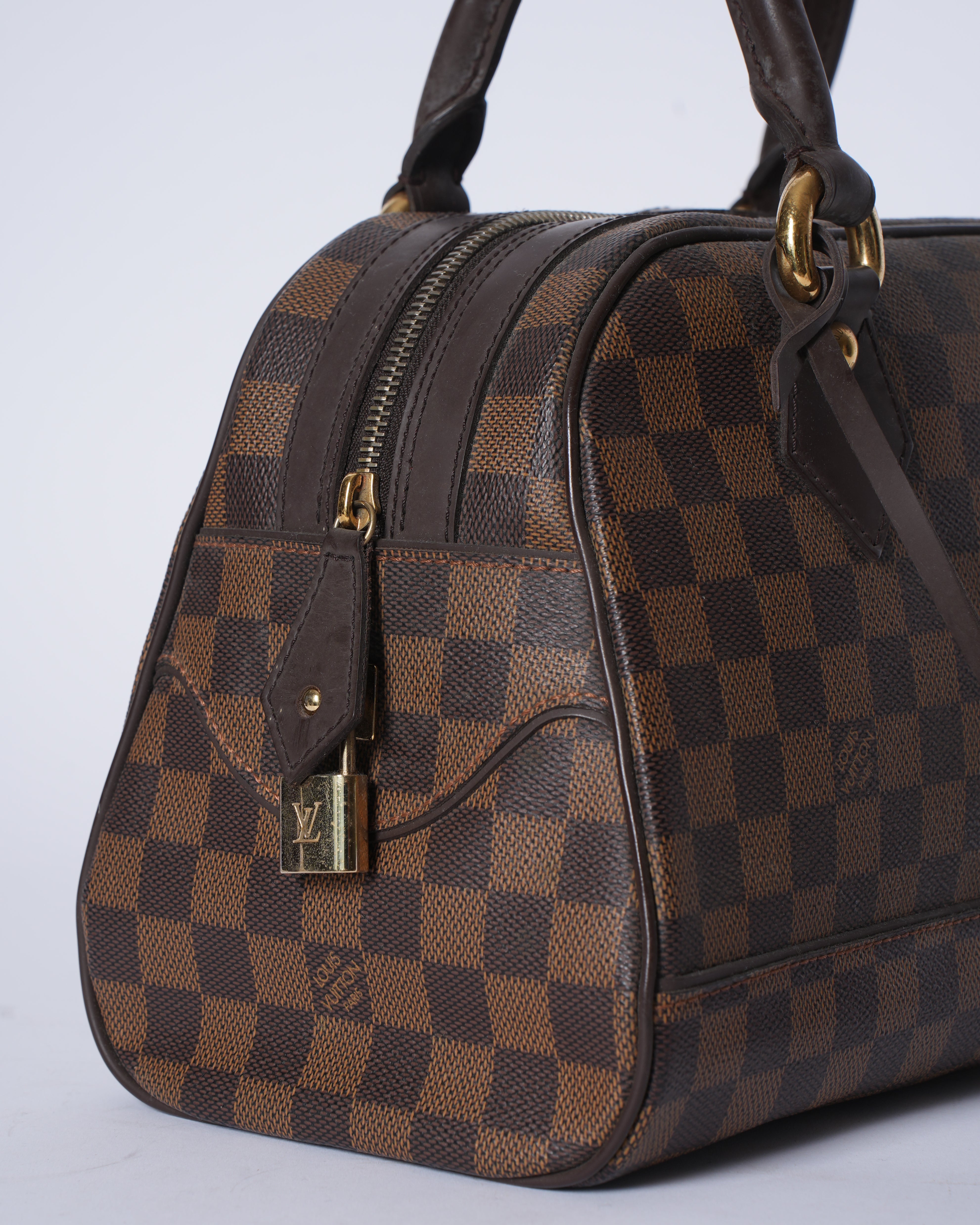 LV Duomo  Damier Brown Top Handle Bag