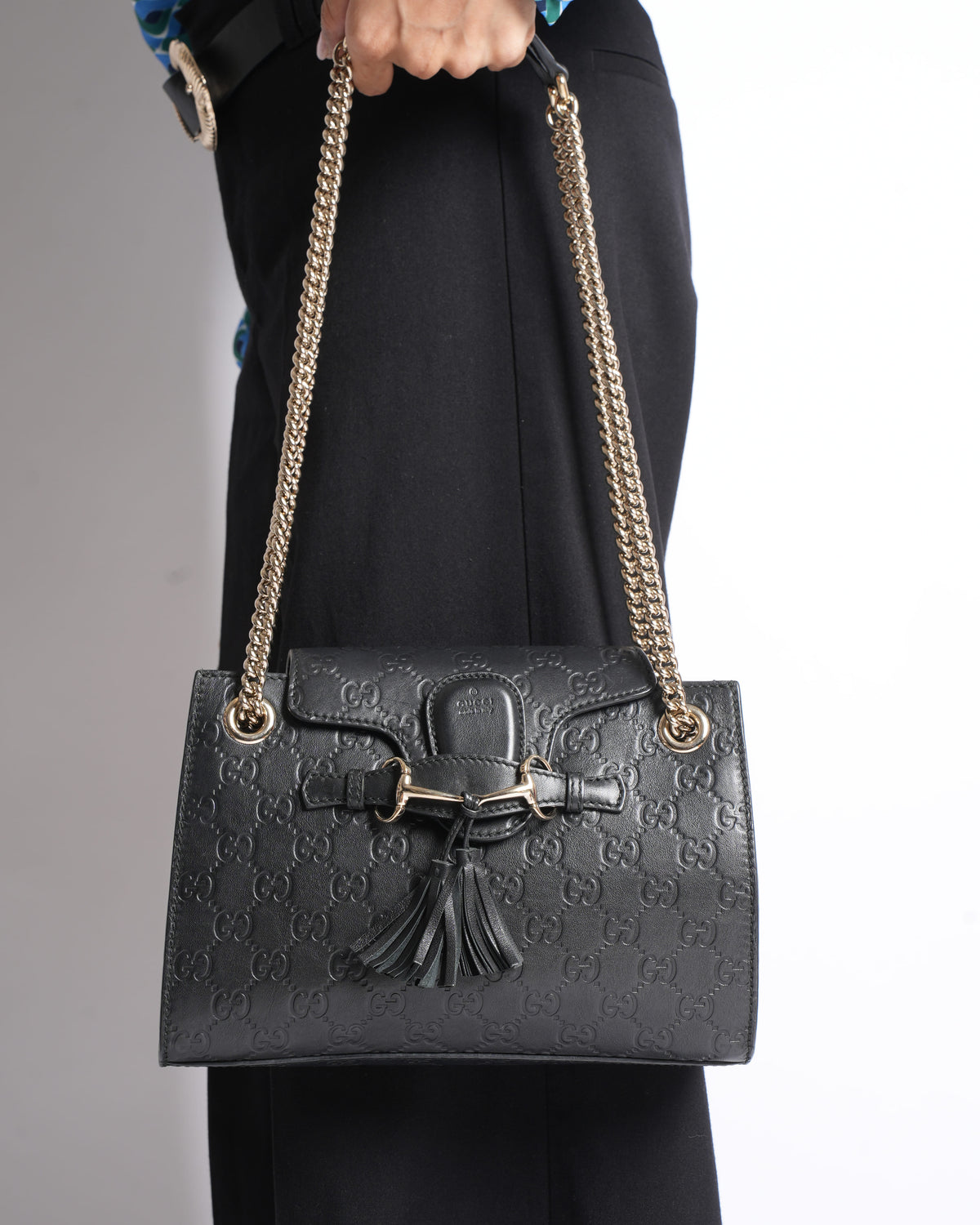 Gucci Emily Guccissima Chain Shoulder Bag