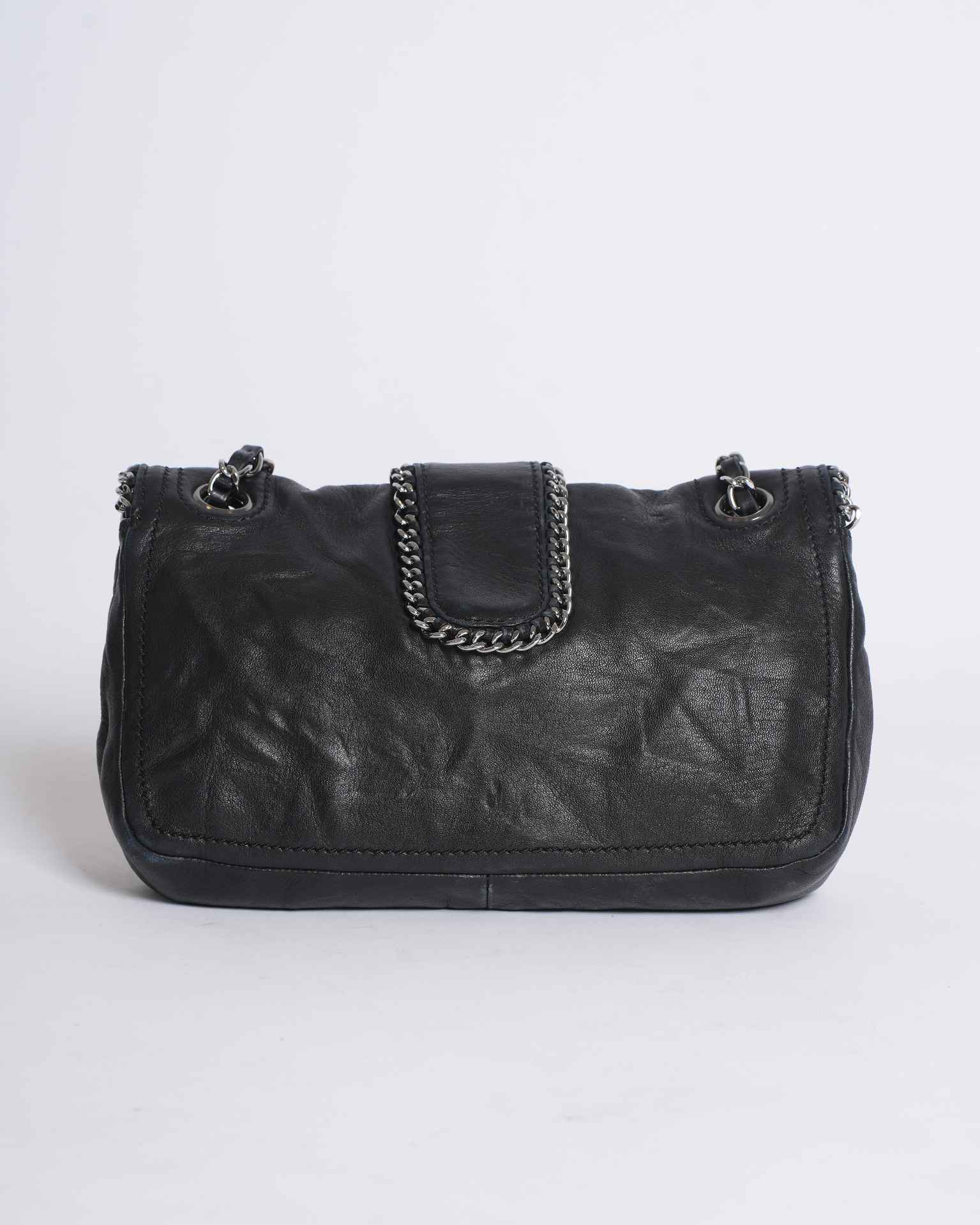 Chanel Black Lambskin Madison Chain Me Flap Bag