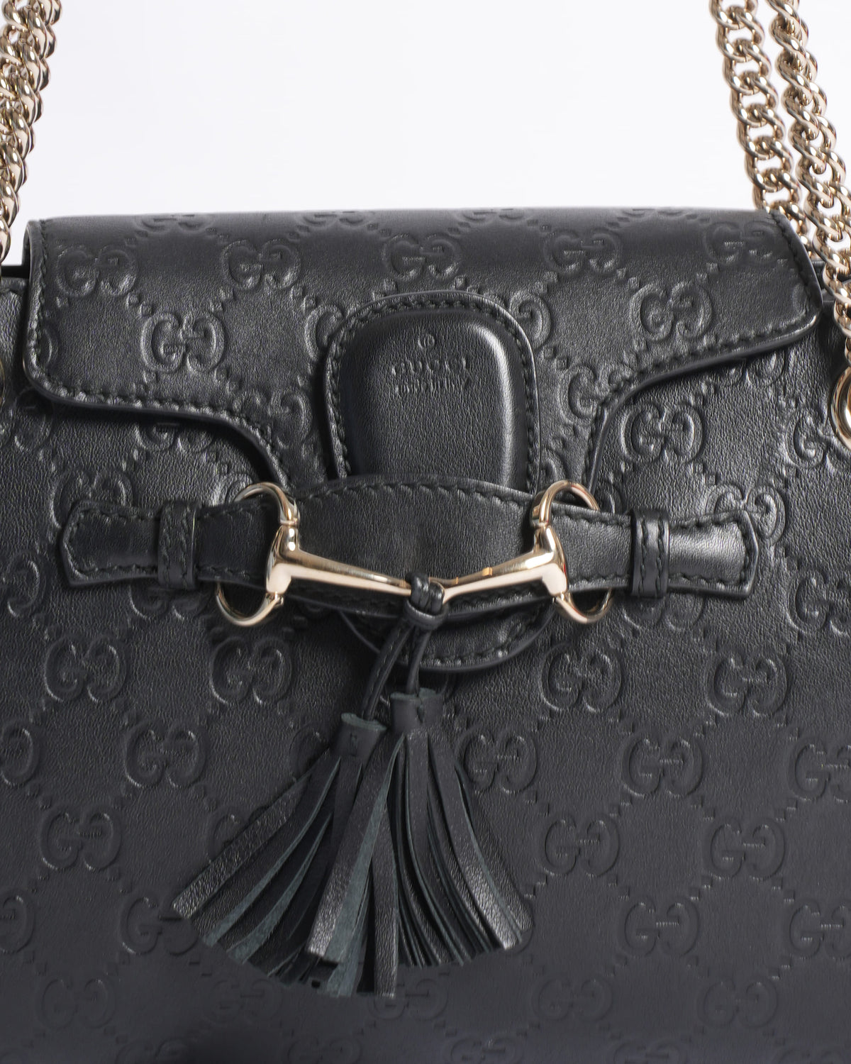Gucci Emily Guccissima Chain Shoulder Bag