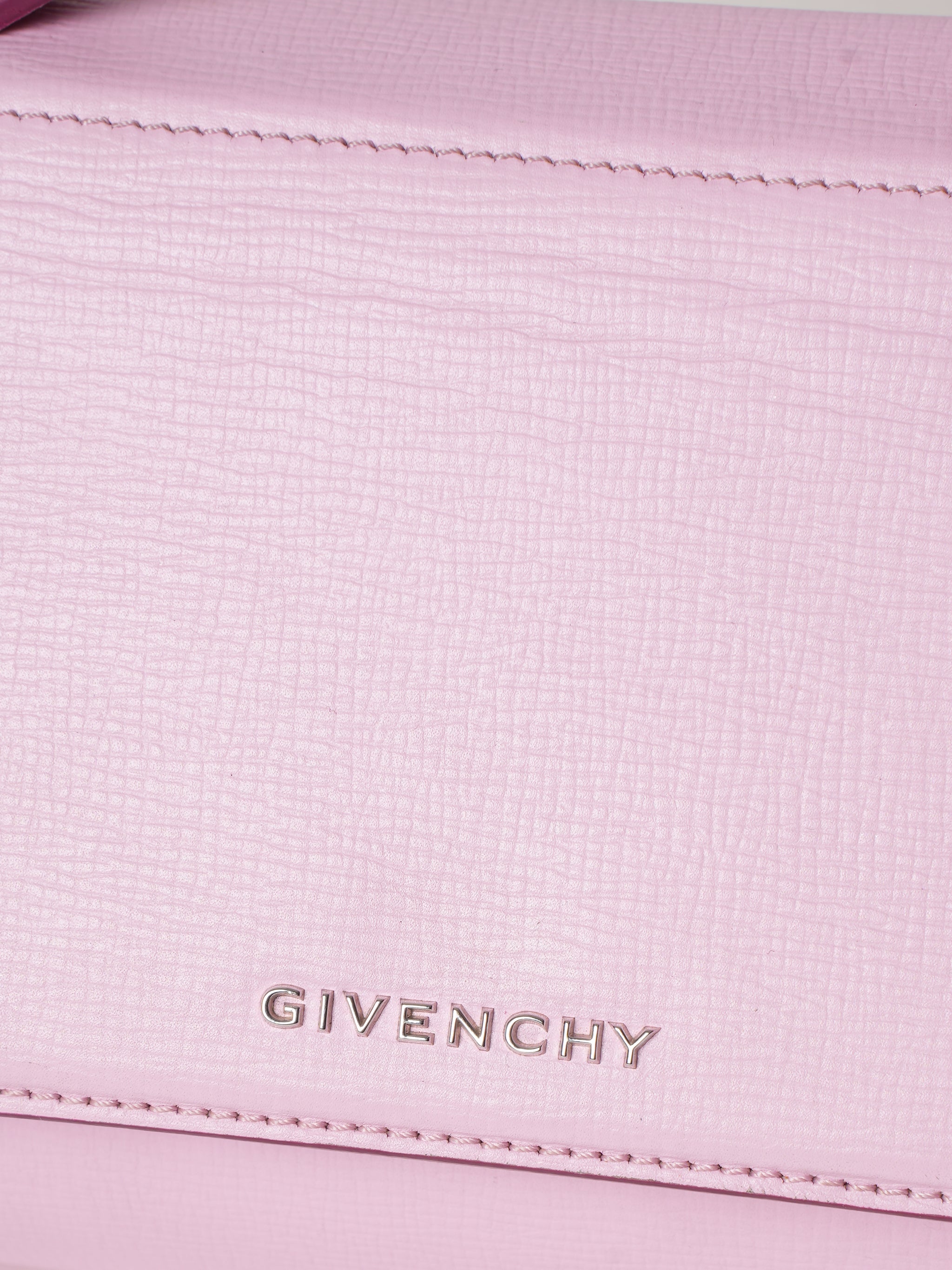 Givenchy Pink Calfskin Pandora Box Chain Crossbody Bag