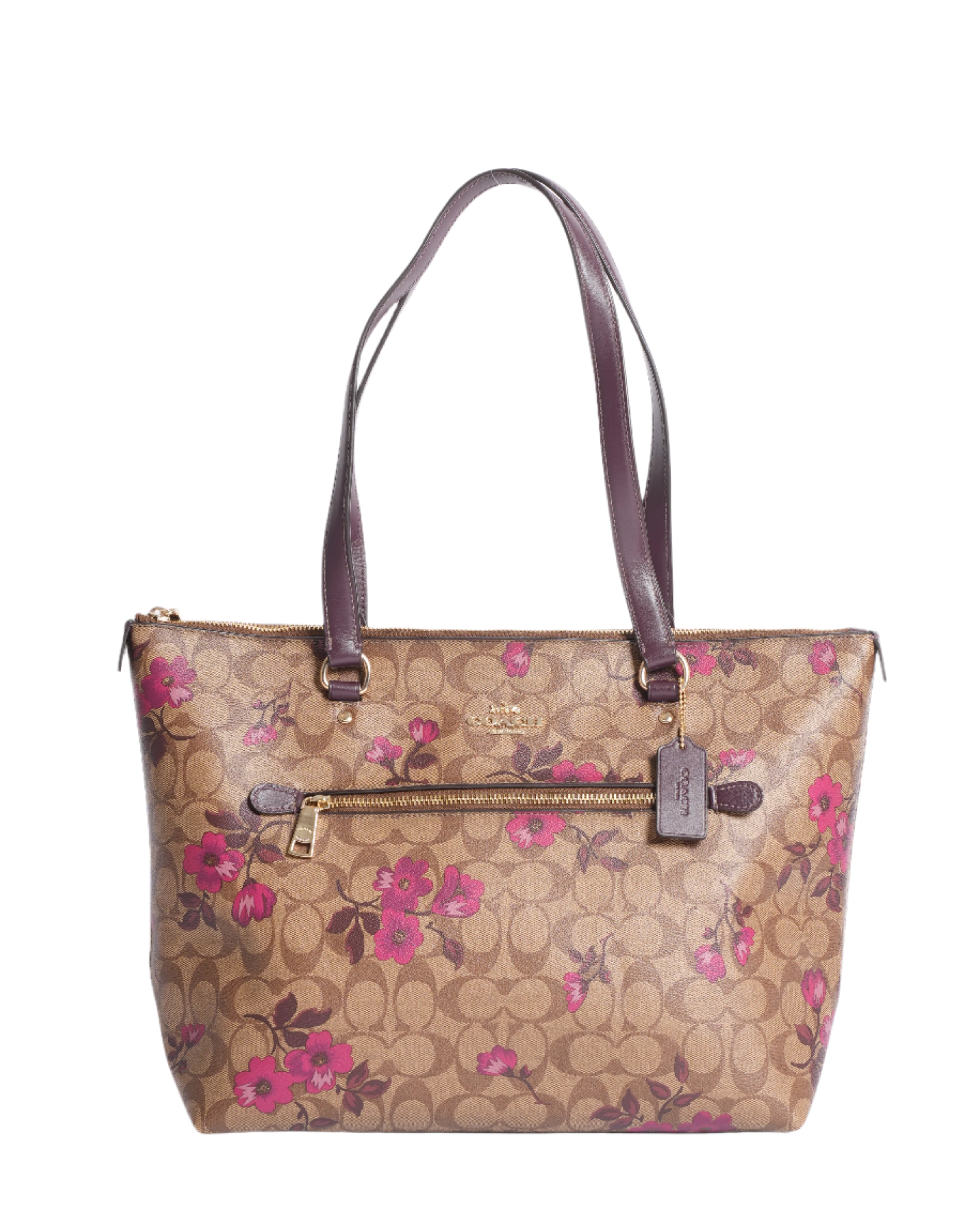 Coach gallery tote in signature canvas with victorian floral print