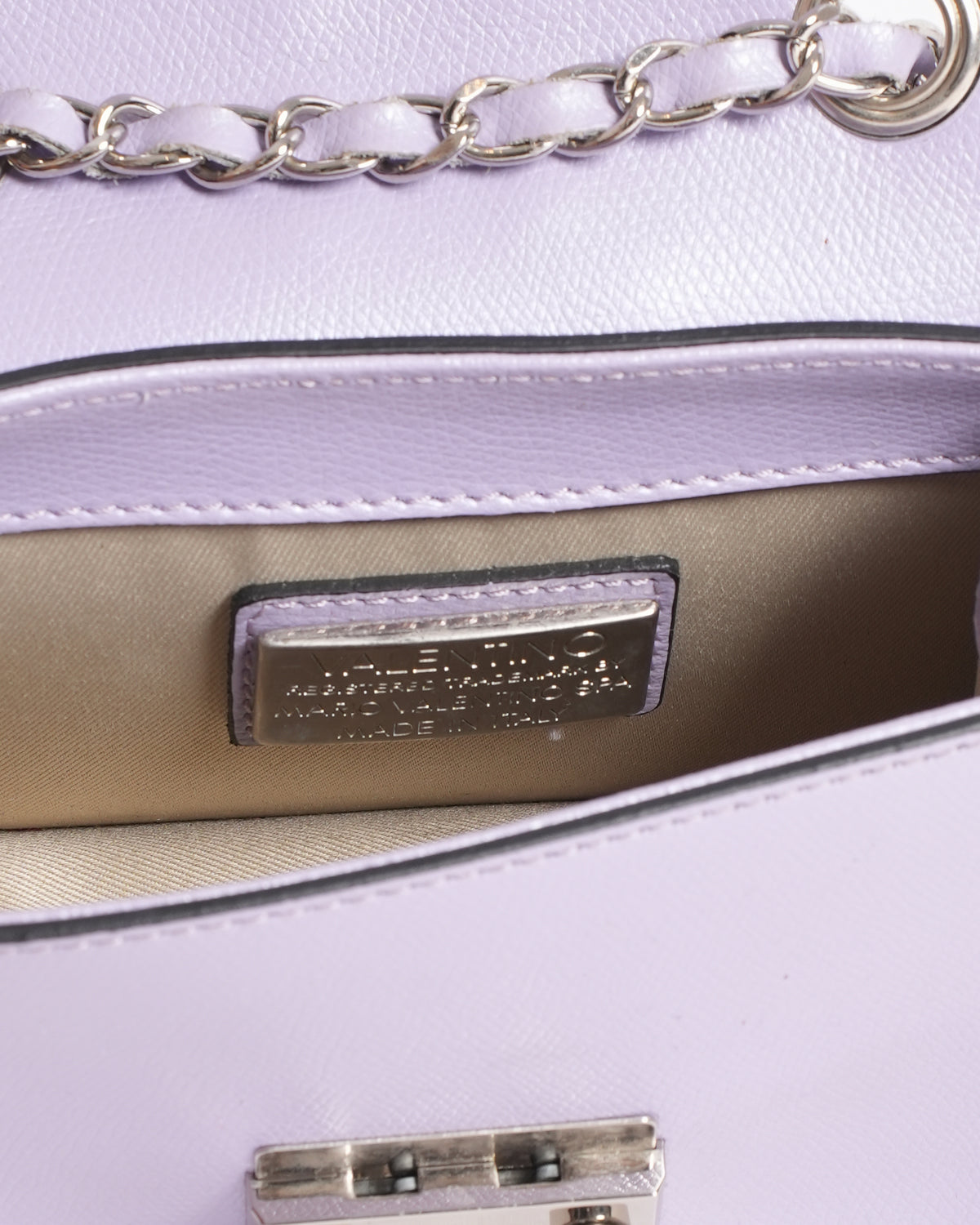 Valentino By Mario Valentino Paulette Studded Leather Crossbody Bag In Lilac