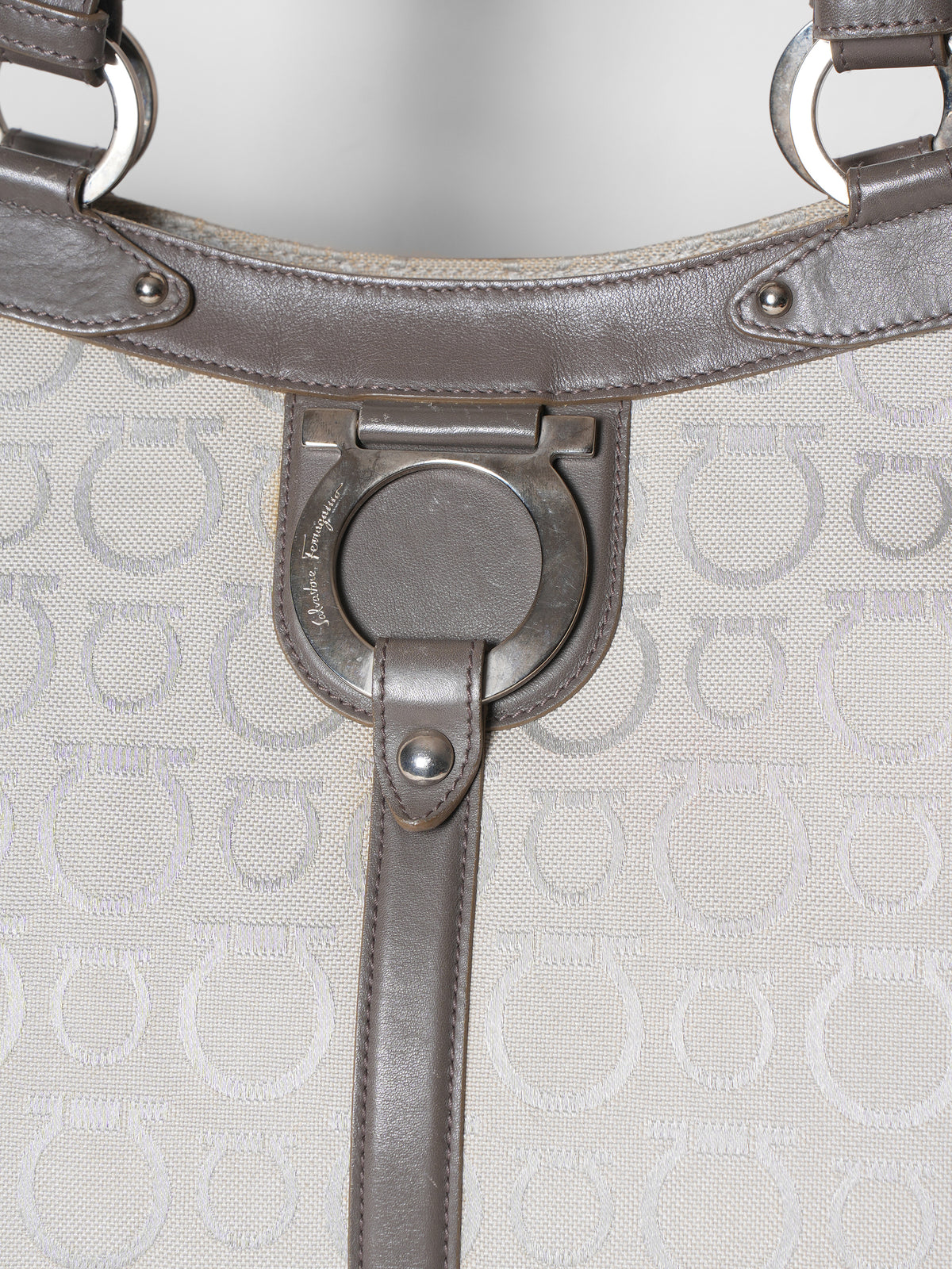 Salvatore Ferragamo Bag Canvas Tote Bag