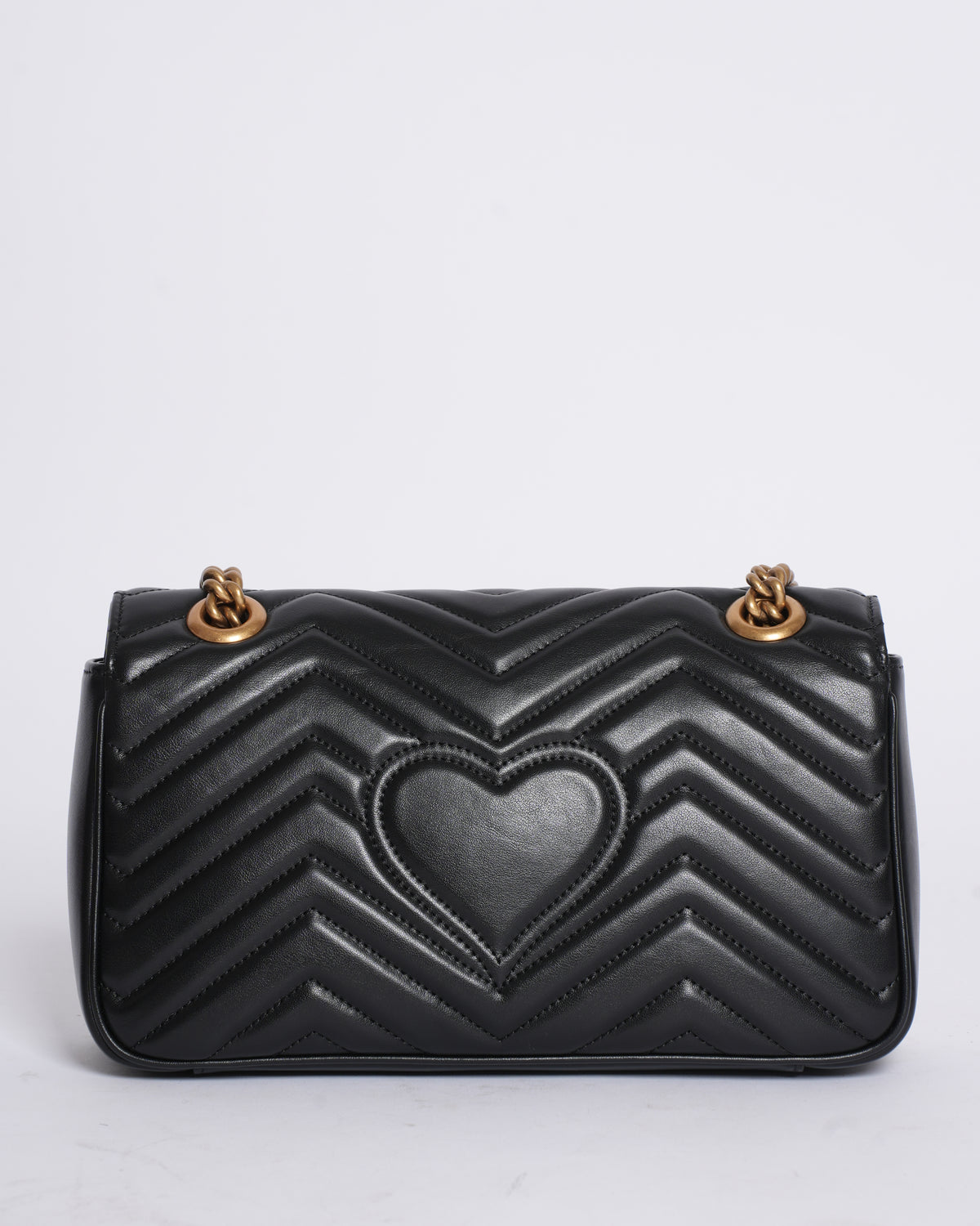 Gucci Marmont GG Medium Black Leather Crossbody